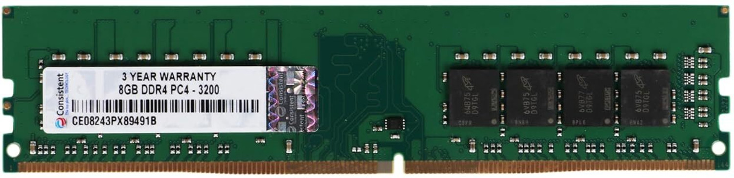 Image of Consistent Desktop 3200MHz DDR4 8 GB PC RAM (8GB DDR4 PC4-25600)