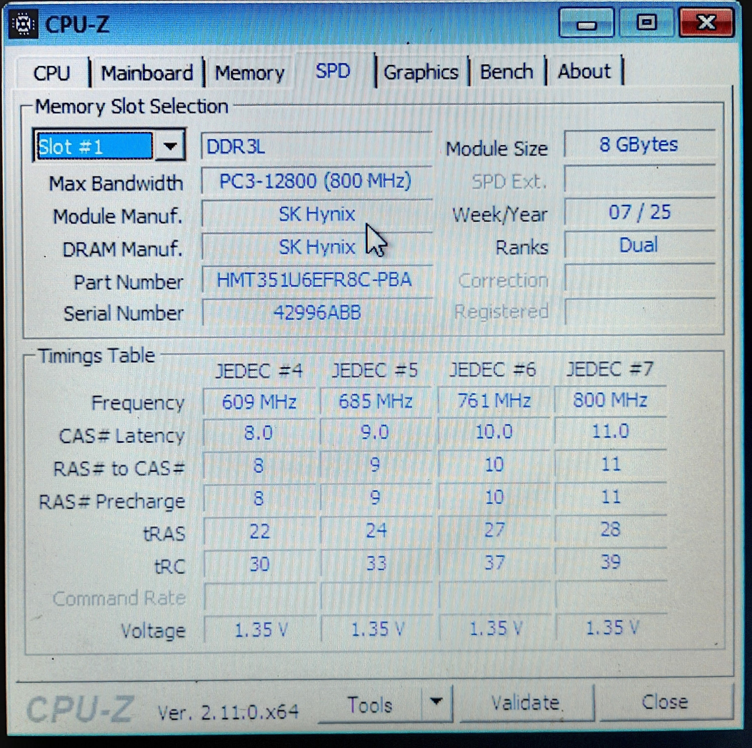 Image of Hi-tech Hynix Desktop RAM DDR3 8 GB (Single Channel) PC DDR3 (8GB DDR3 PC3L-12800U | 1600MHz 1.35 volt | 240 PIN | 5 Years Door Step Warranty)
