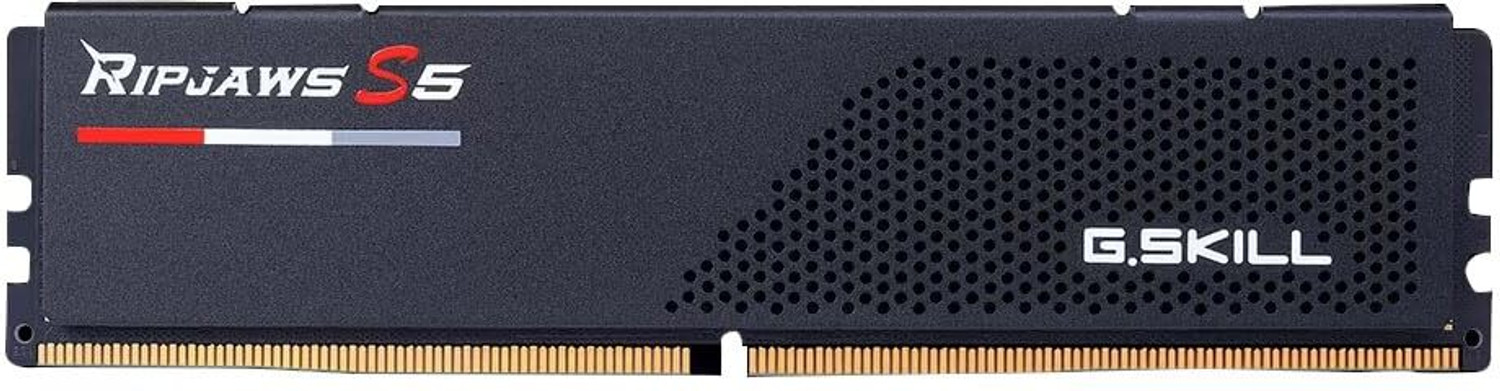 Image of G.Skill Ripjaws S5 Intel XMP DDR5 16 GB (Single Channel) PC (6000 MHz CL36-36-36-96 1.35V Desktop RAM I Memory - F5-6000J3636F16GX1-RS5K)