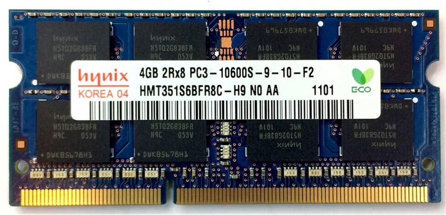 Hynix 1333mhz DDR3 4 GB Laptop (hmt351s6bfr8c-h9 Pc3 10600s