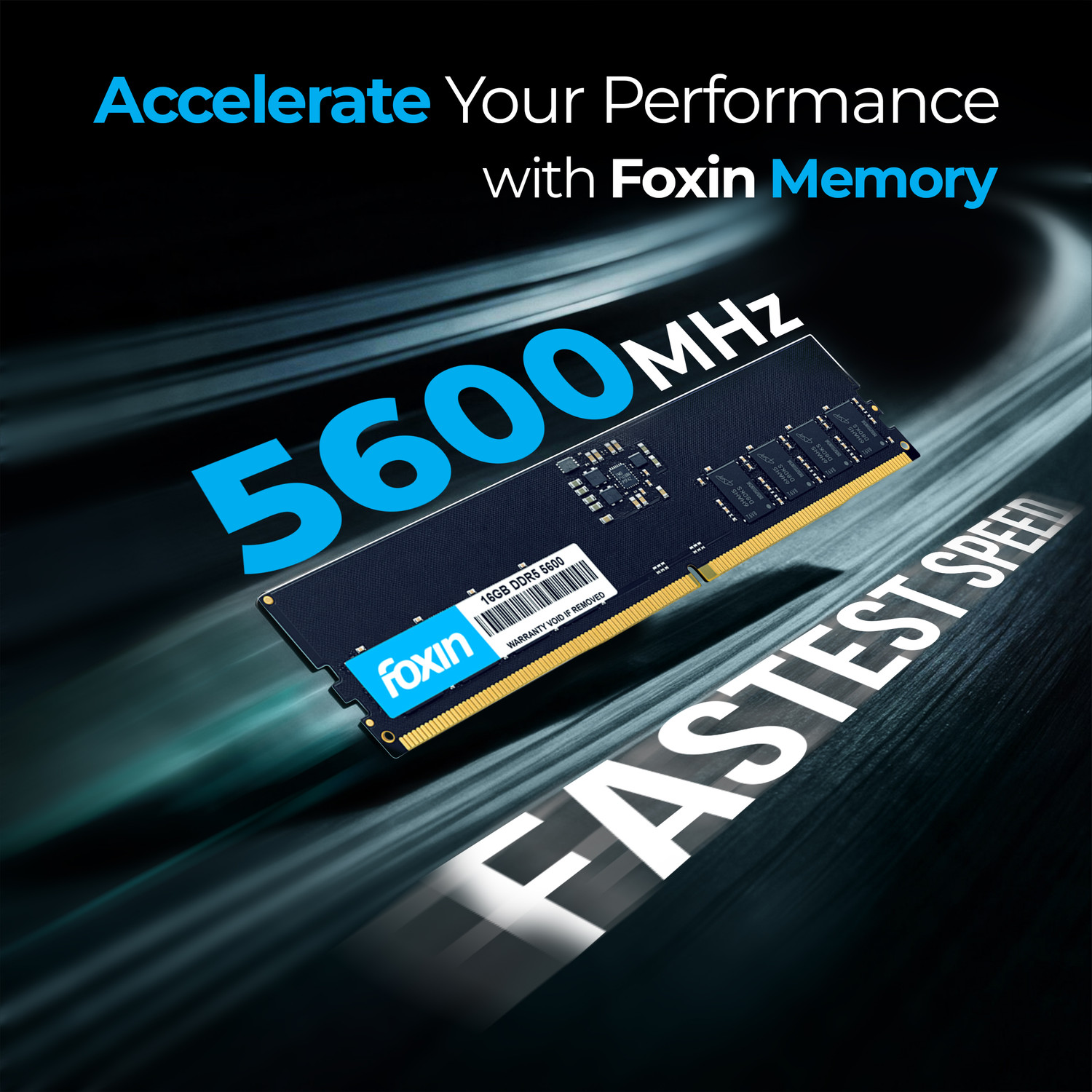 Image of Foxin RAM - UDIMM DDR5 16 GB (Dual Channel) PC (16GB DDR5 Desktop RAM 5600MHz)