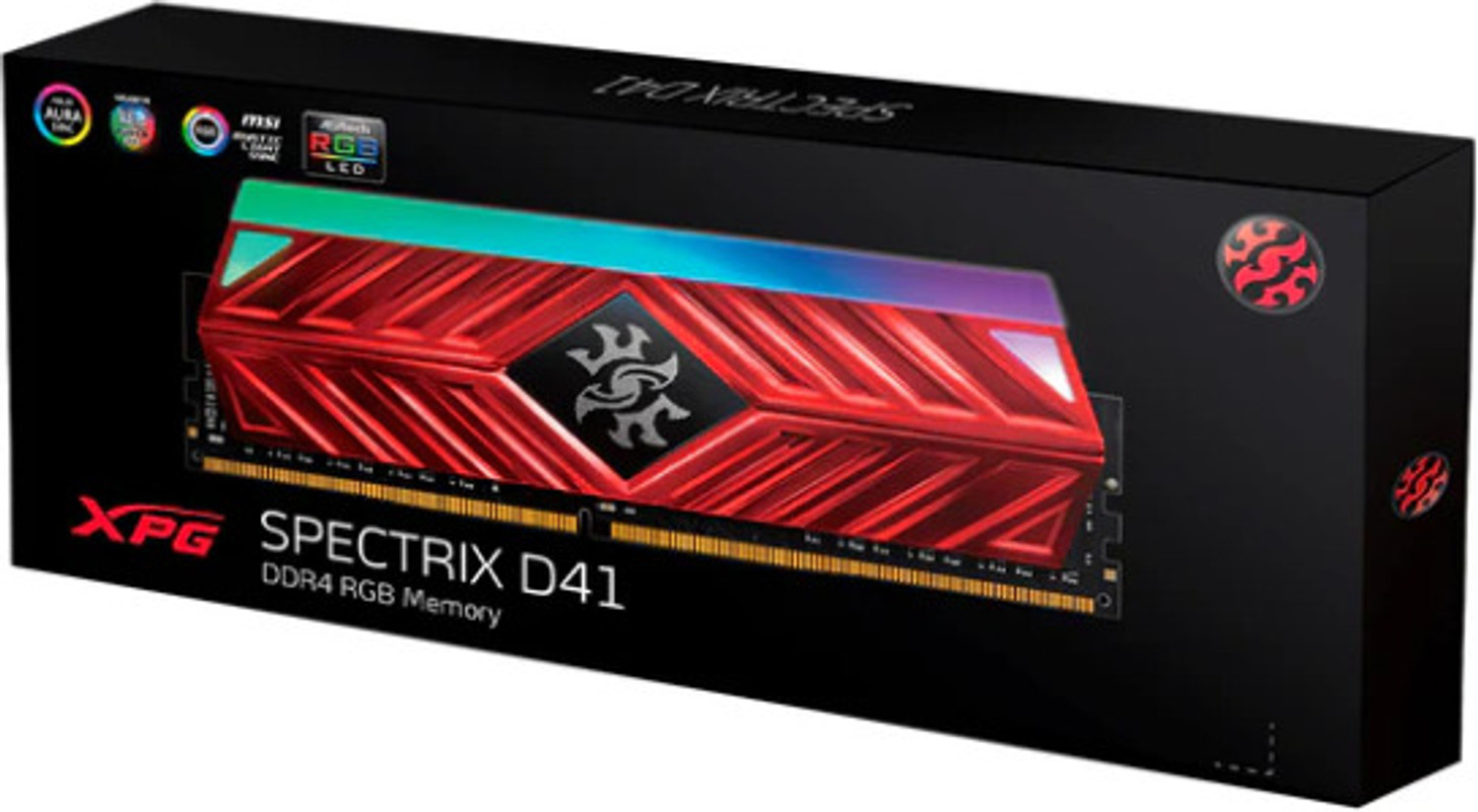 Image of ADATA Spectrix D41 RGB 4133Mhz DDR4 8 GB (Single Channel) PC DRAM (XPG SPECTRIX D41)