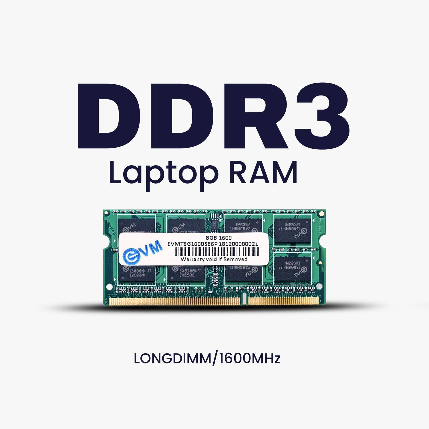 EVM 8GB DDR3 Laptop RAM Black - Image 2