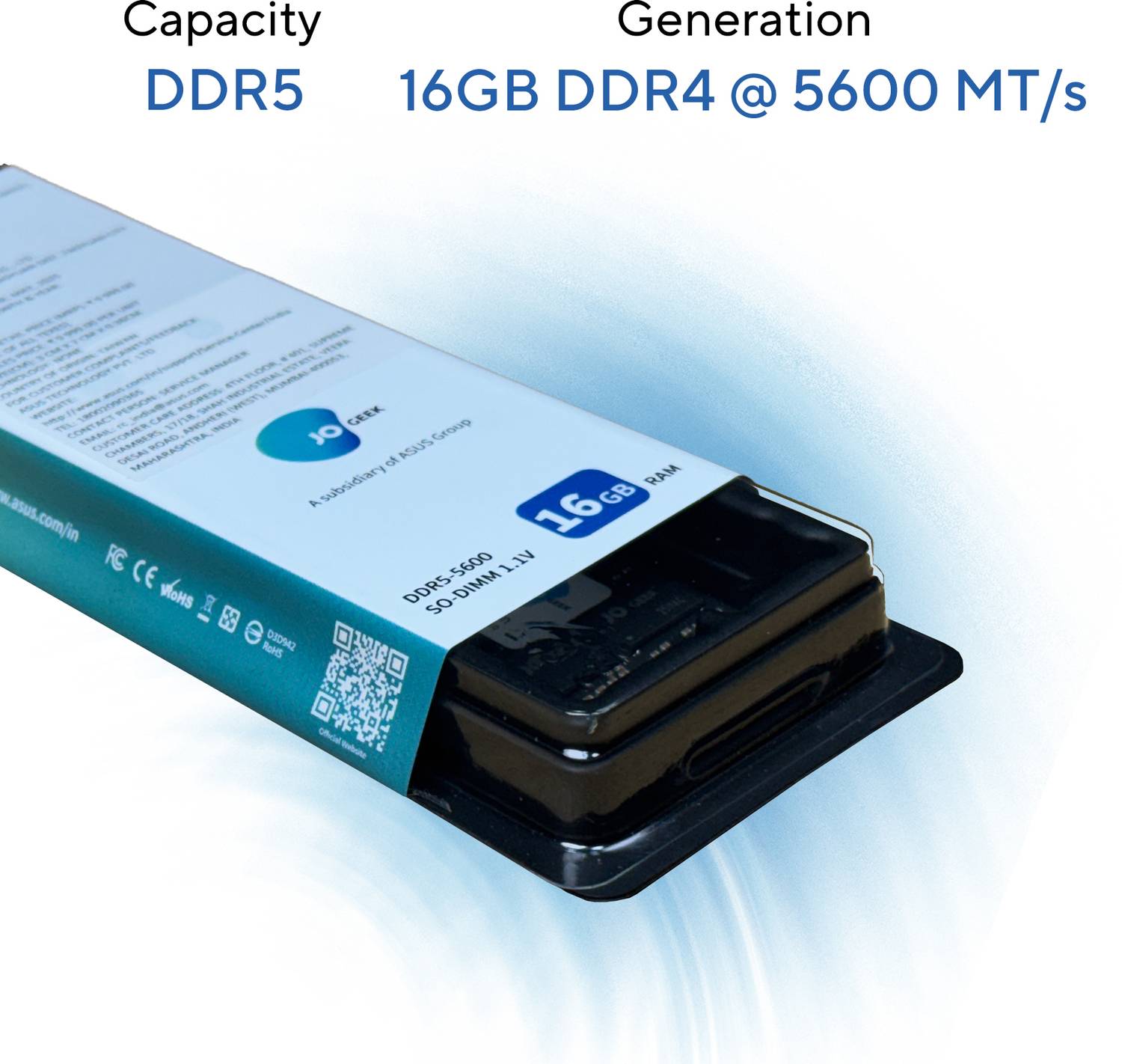 JOGEEK 5600 MT/s, SO-DIMM Memory, High-Speed Performance, Low