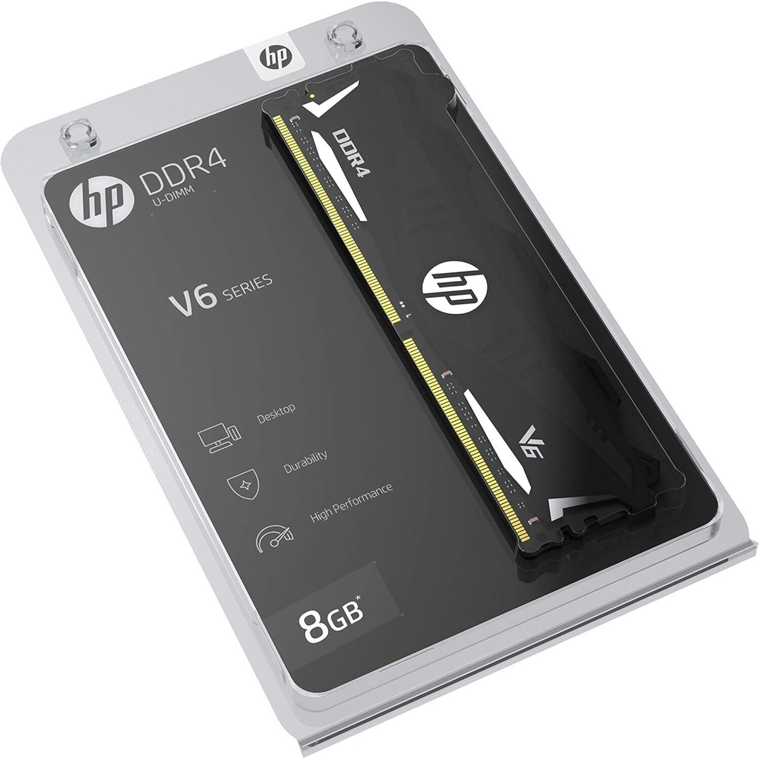 Image of HP V6 3600 MHz DDR4 8 GB (Single Channel) PC DRAM (7EH74AA#ABB)