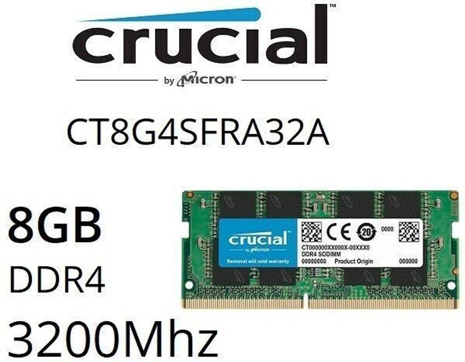 Crucial 8GB 3200Mhz DDR4 Laptop RAM - Image 3