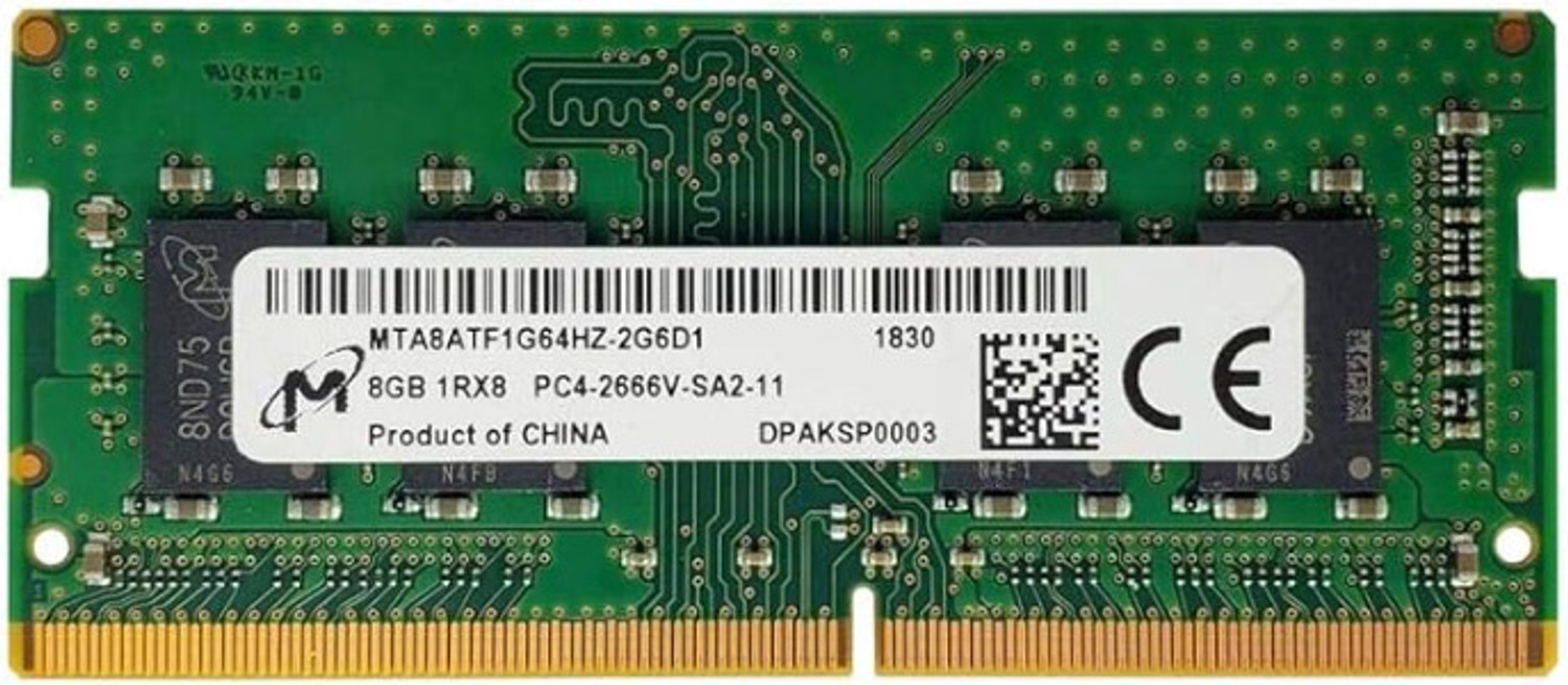 Image of MlCRON PC4-2666V DDR4 8 GB (Dual Channel) Laptop, PC (MTA8ATF1G64HZ-2G6D1)
