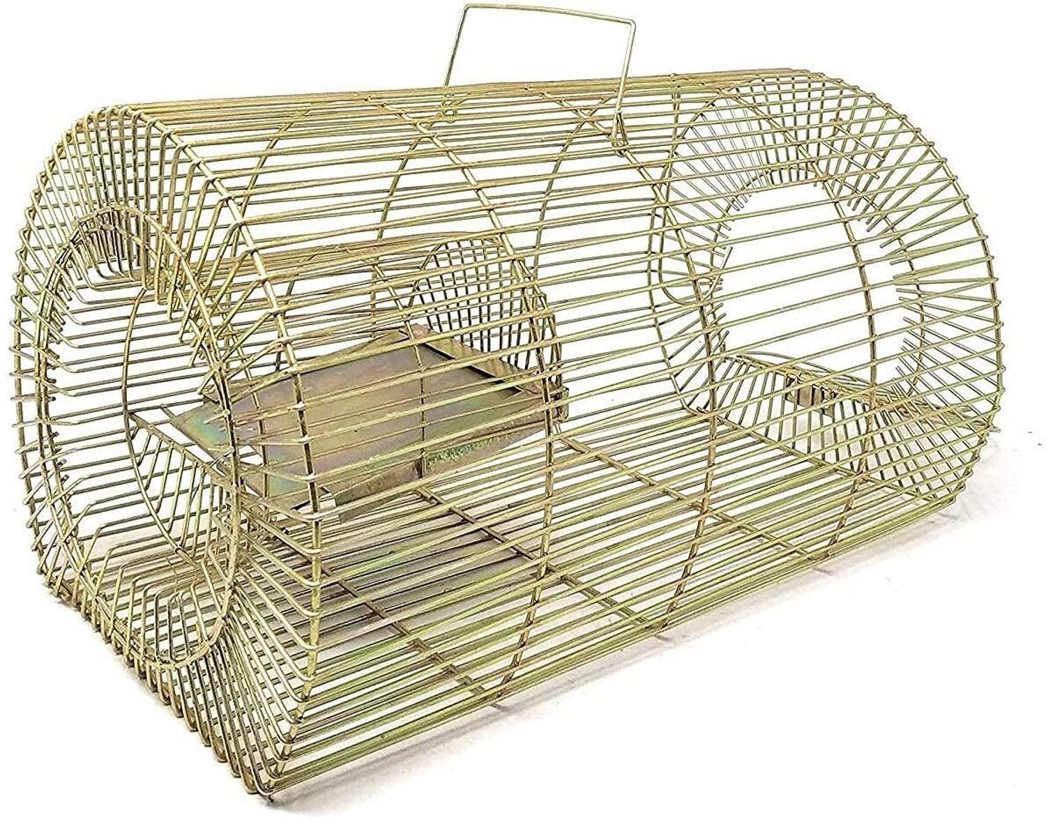 ANSHMULTICOM Iron Rat Trap Cage – Humane No-Kill Catch & Release Trap for All Rat Types Live Trap
