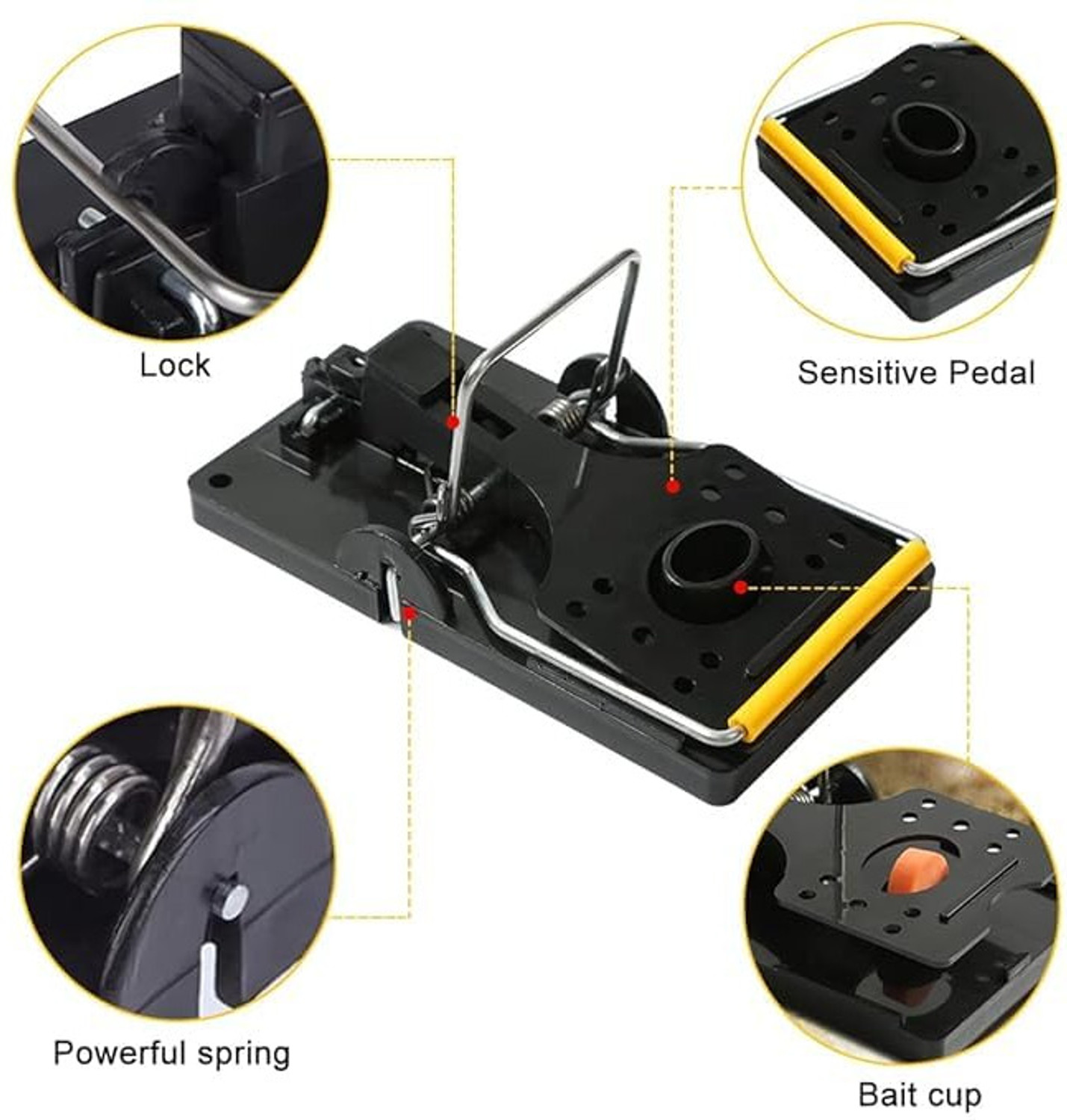 Image of HiCare Services HiCare Rat /Mouse House, Garden, Patio | Indoor and Outdoor Snap Trap