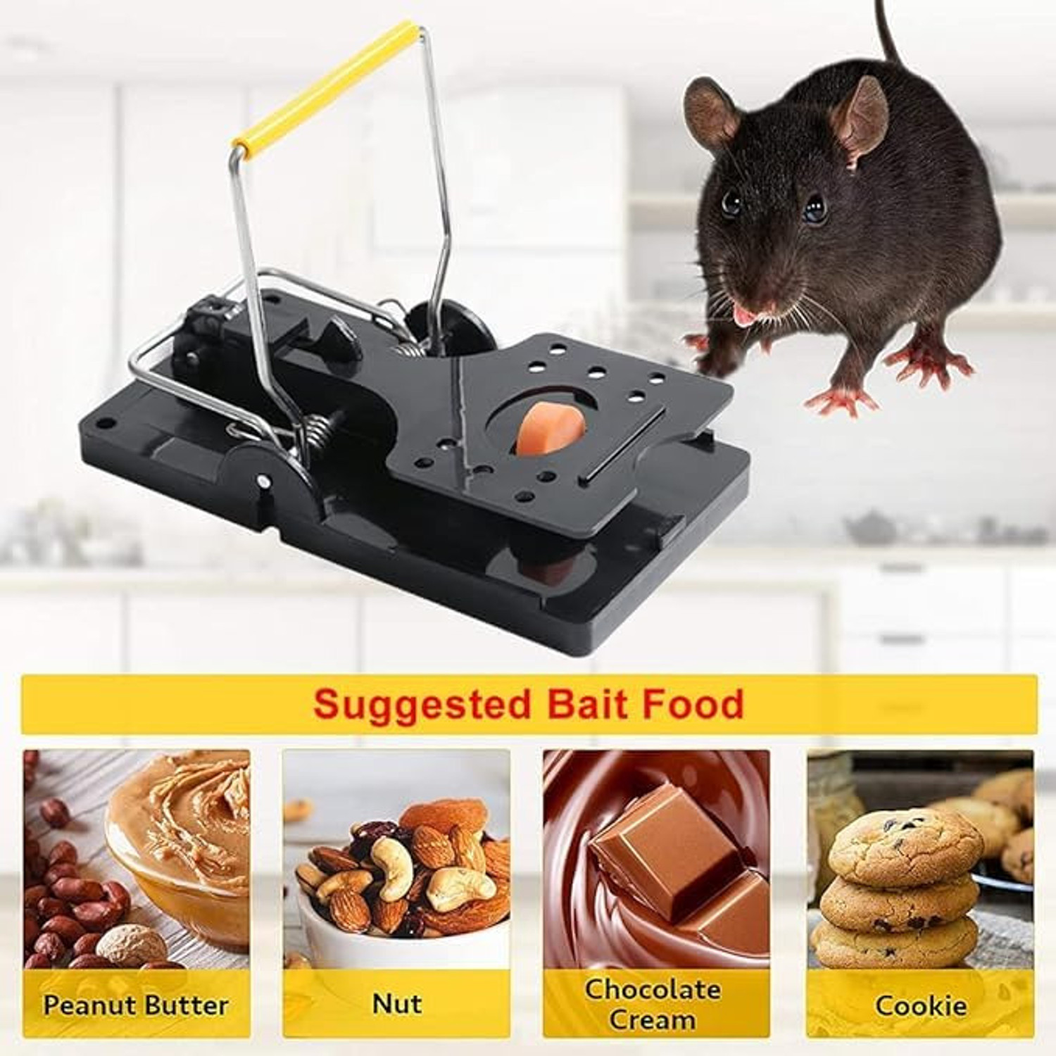 Image of HiCare Services HiCare Rat /Mouse House, Garden, Patio | Indoor and Outdoor Snap Trap