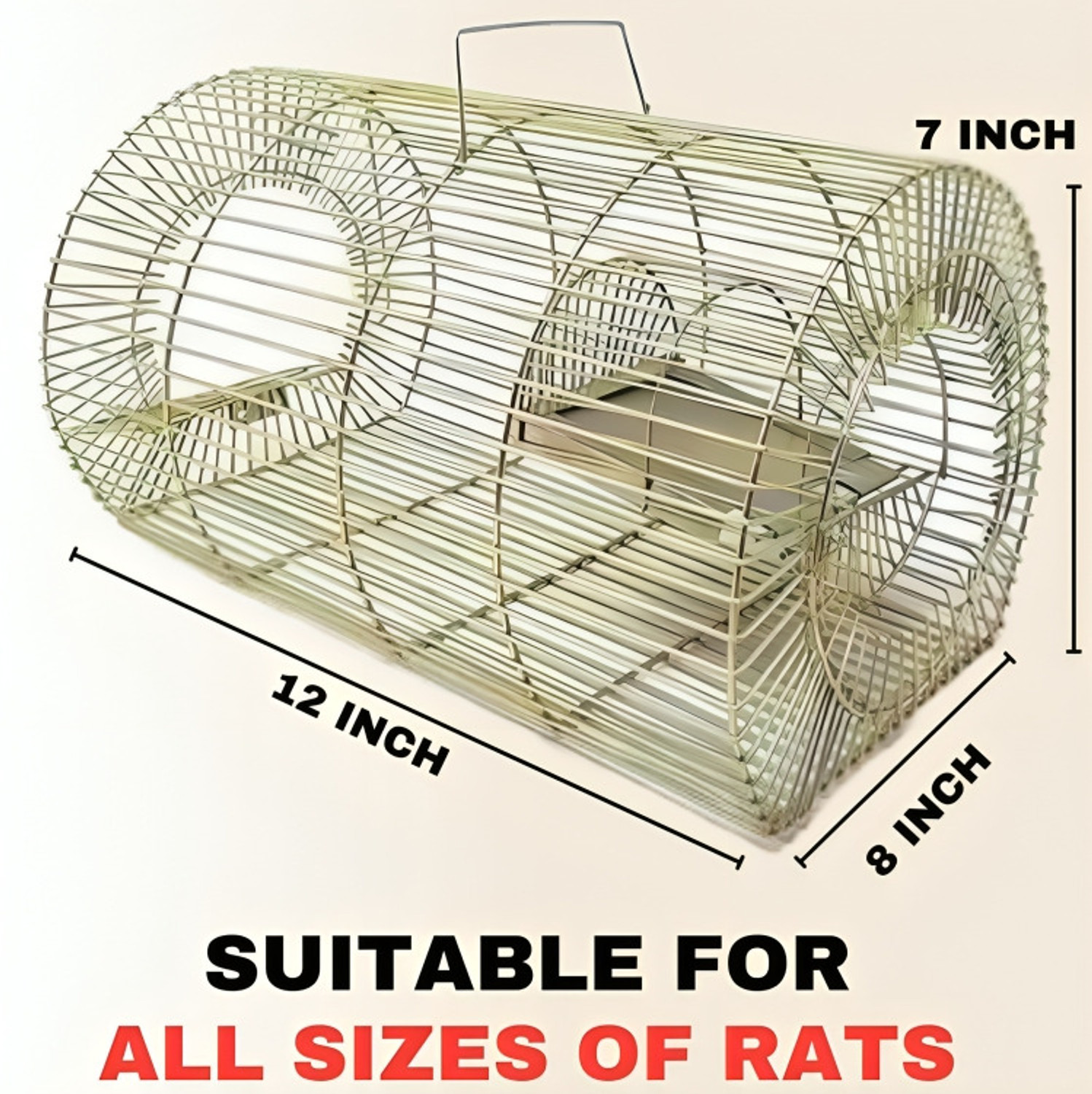 Image of Prime Creation Rat Trap Cage,Mouse and Rat Catcher Cage Snap Trap