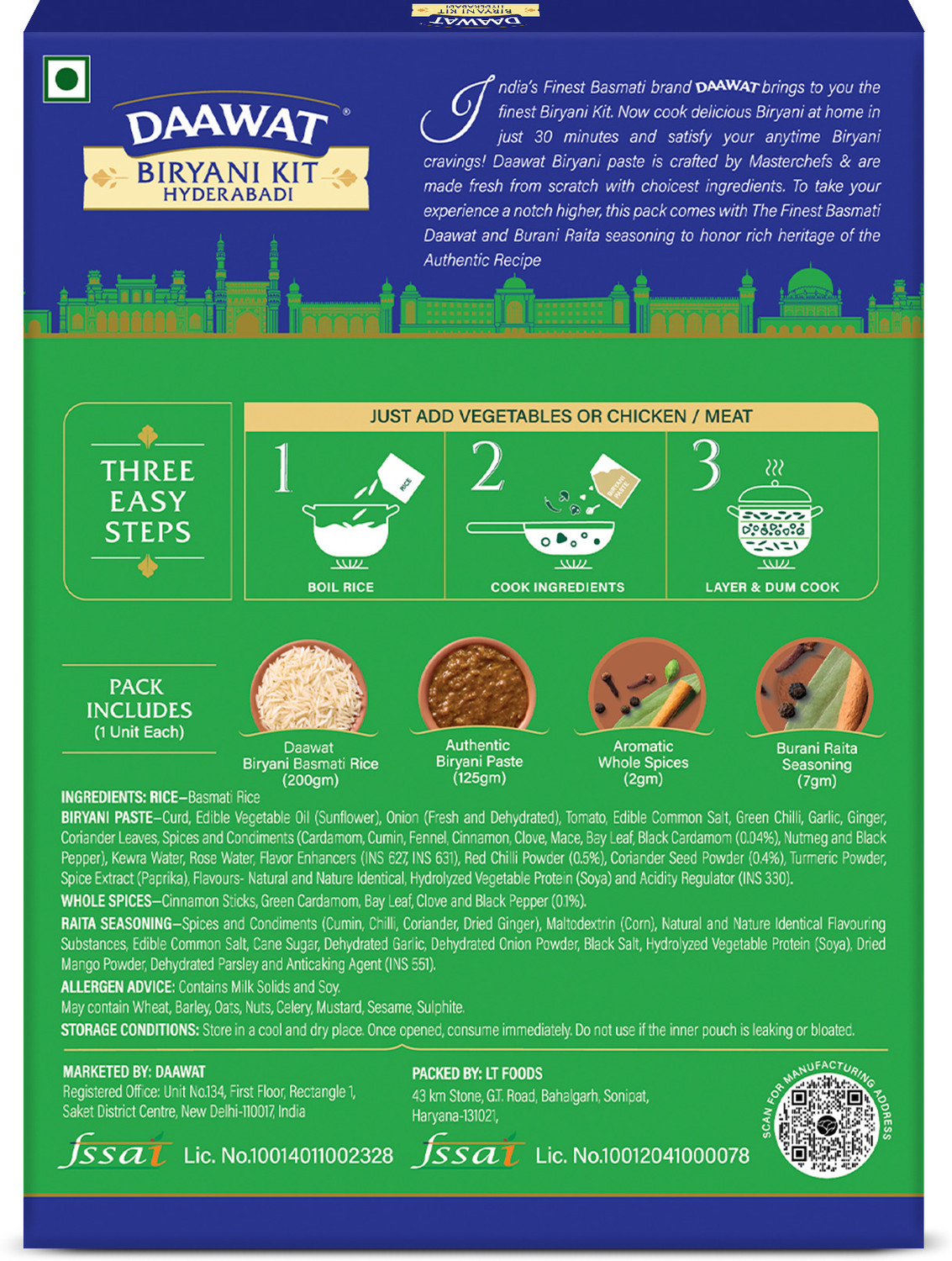Image of Daawat Hyderabadi Biryani Kit