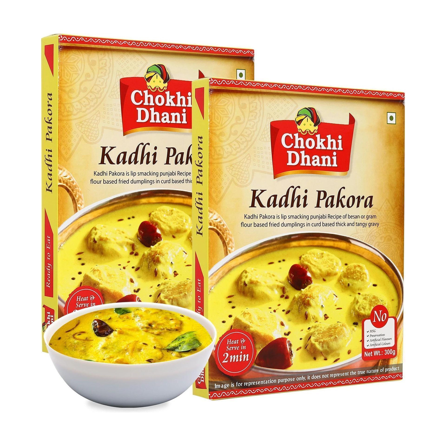 Image of Chokhi Dhani by Chokhi Dhani Kadhi Pakora Ready To Eat Food in 2 Minutes | Ready to Eat Food in 2 Minutes