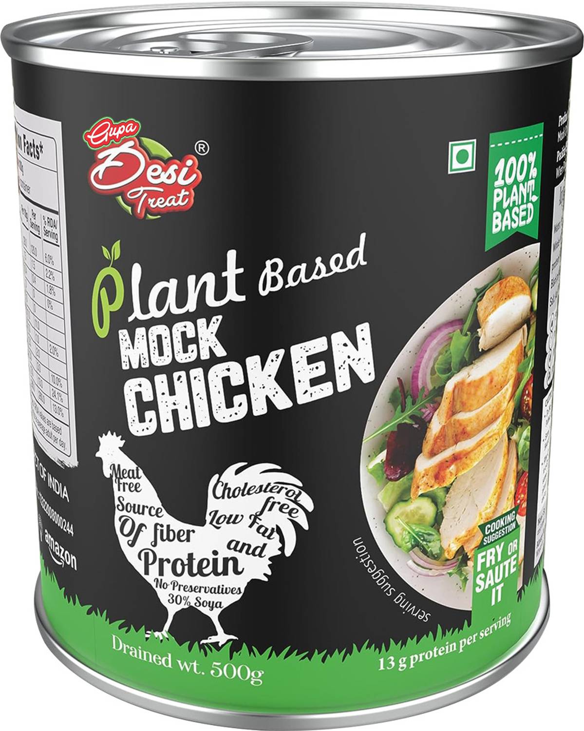 Desi Treat Plant-Based Mock Chicken & Mock Meat | High Protein