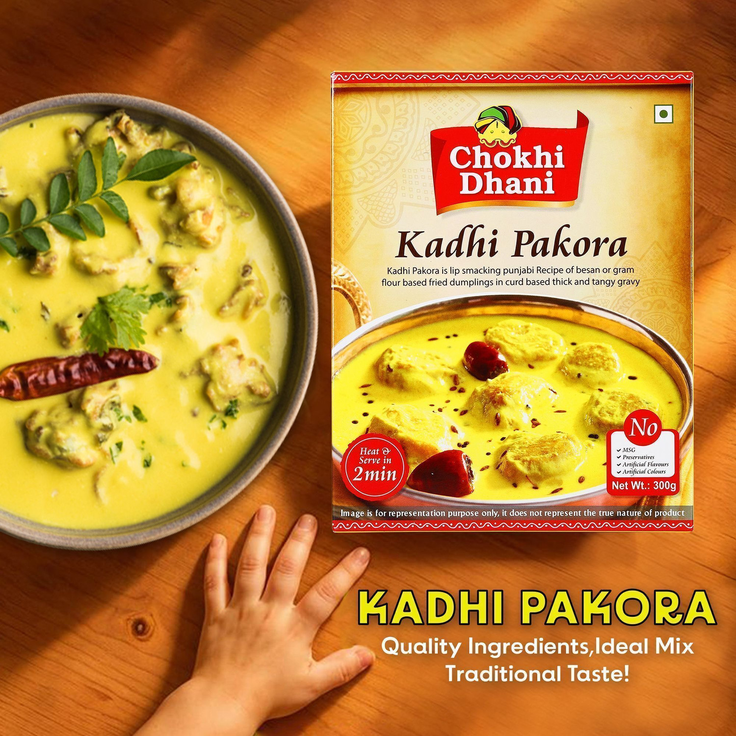 Image of Chokhi Dhani by Chokhi Dhani Kadhi Pakora Ready To Eat Food in 2 Minutes | Ready to Eat Food in 2 Minutes