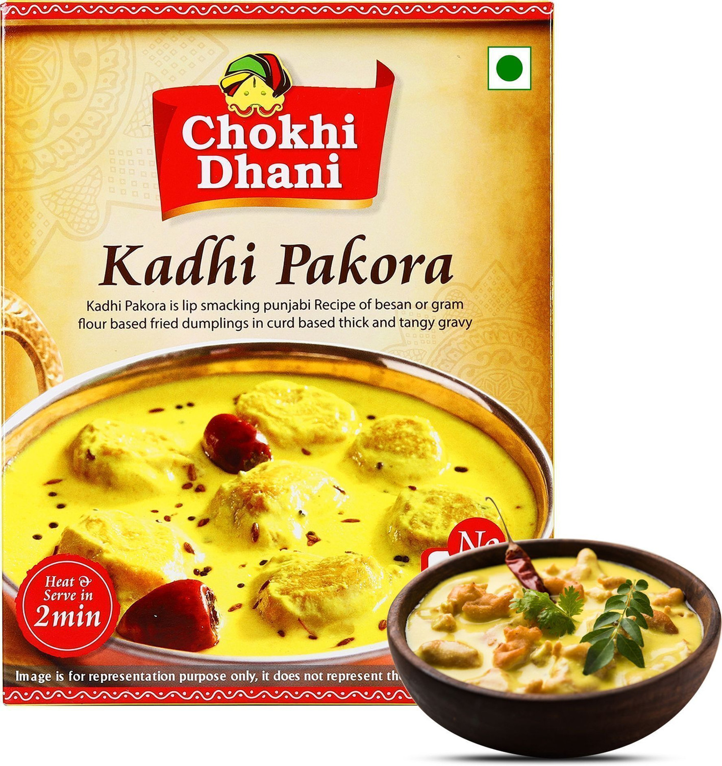 Image of Chokhi Dhani by Chokhi Dhani Kadhi Pakora Ready To Eat Food in 2 Minutes