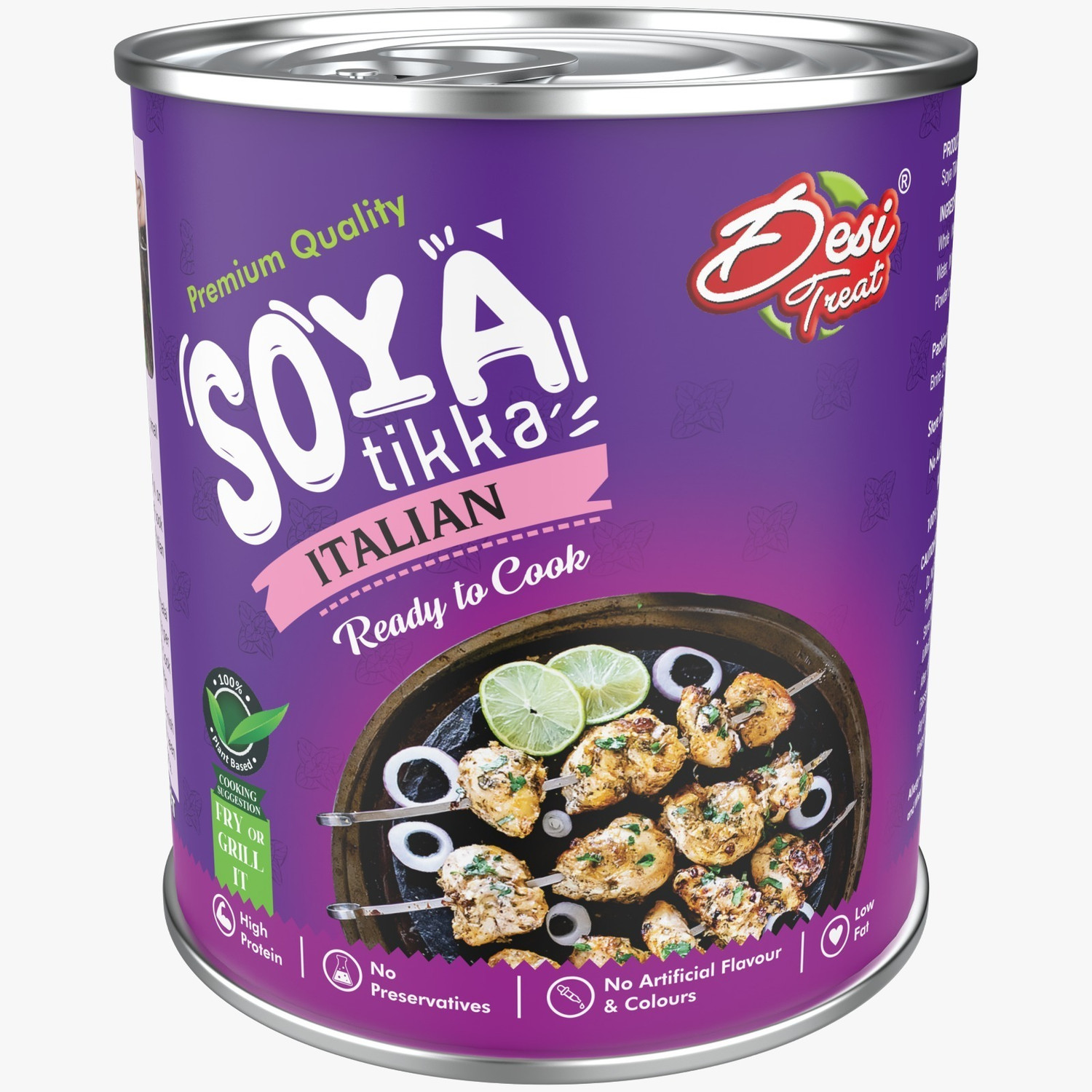 Image of Desi Treat Soya Tikka with Italian Herbs (Ready to Cook)