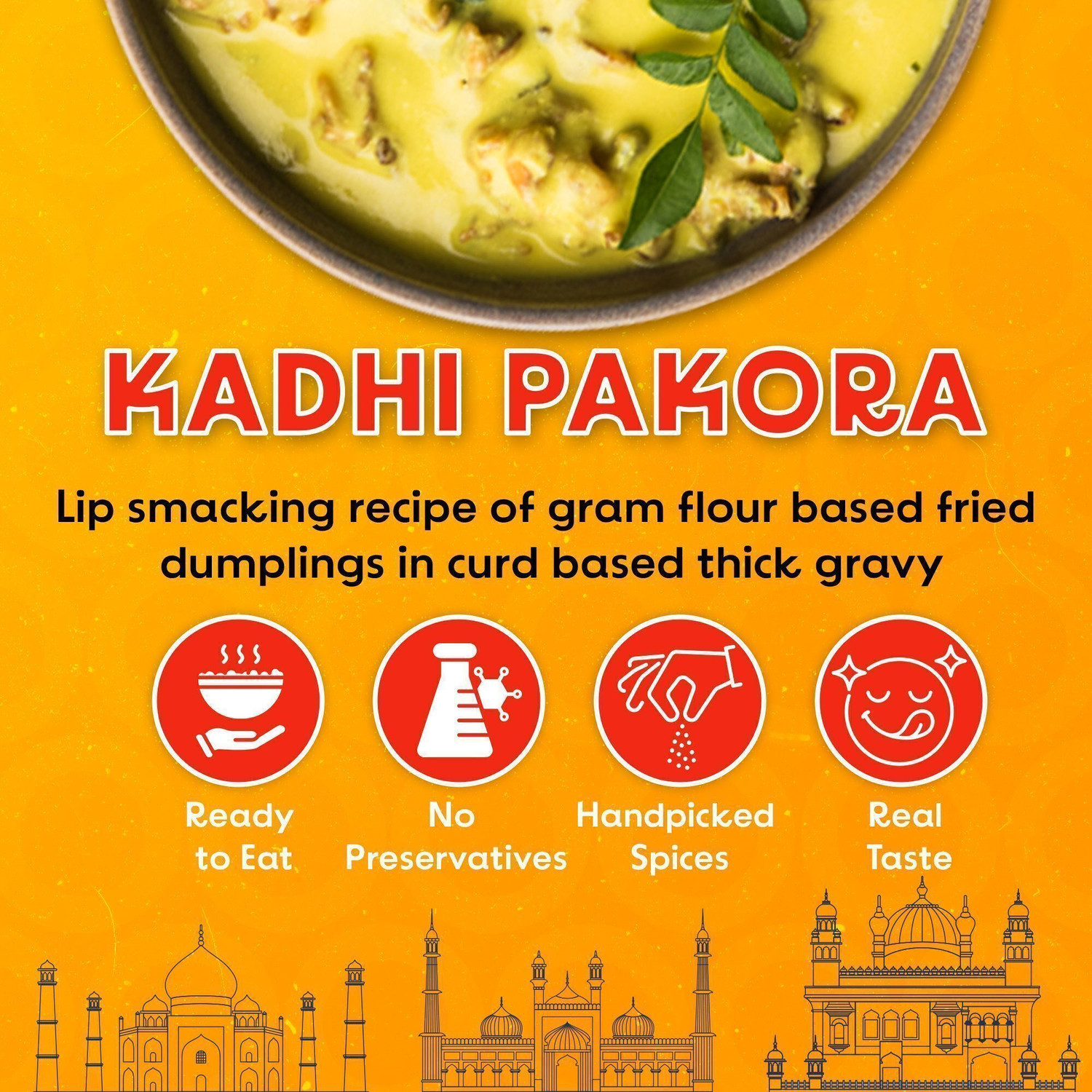 Image of Chokhi Dhani by Chokhi Dhani Kadhi Pakora Ready To Eat Food in 2 Minutes | Ready to Eat Food in 2 Minutes
