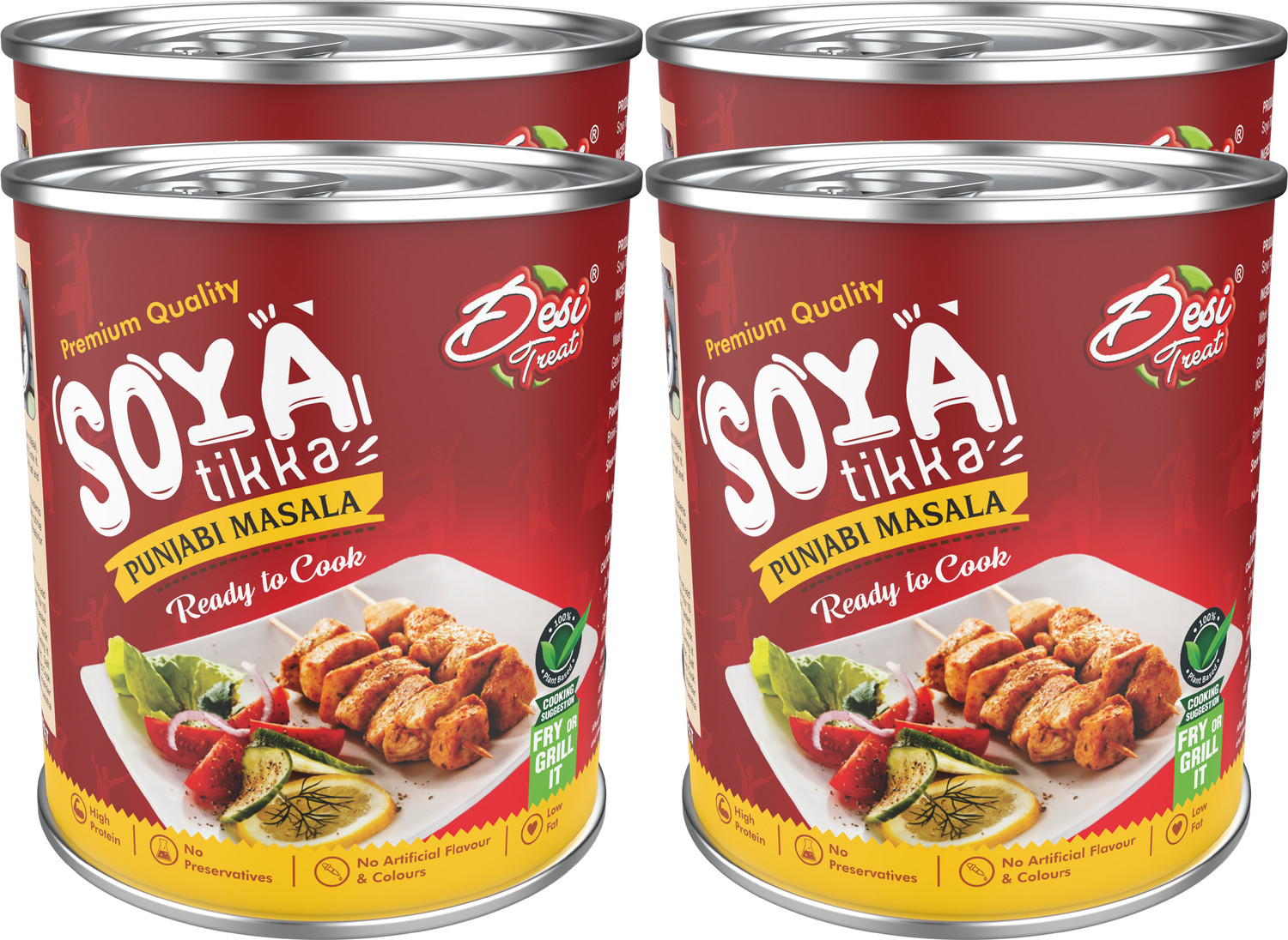 Image of Desi Treat Soya Tikka Punjabi Masala (Ready-to-Cook)