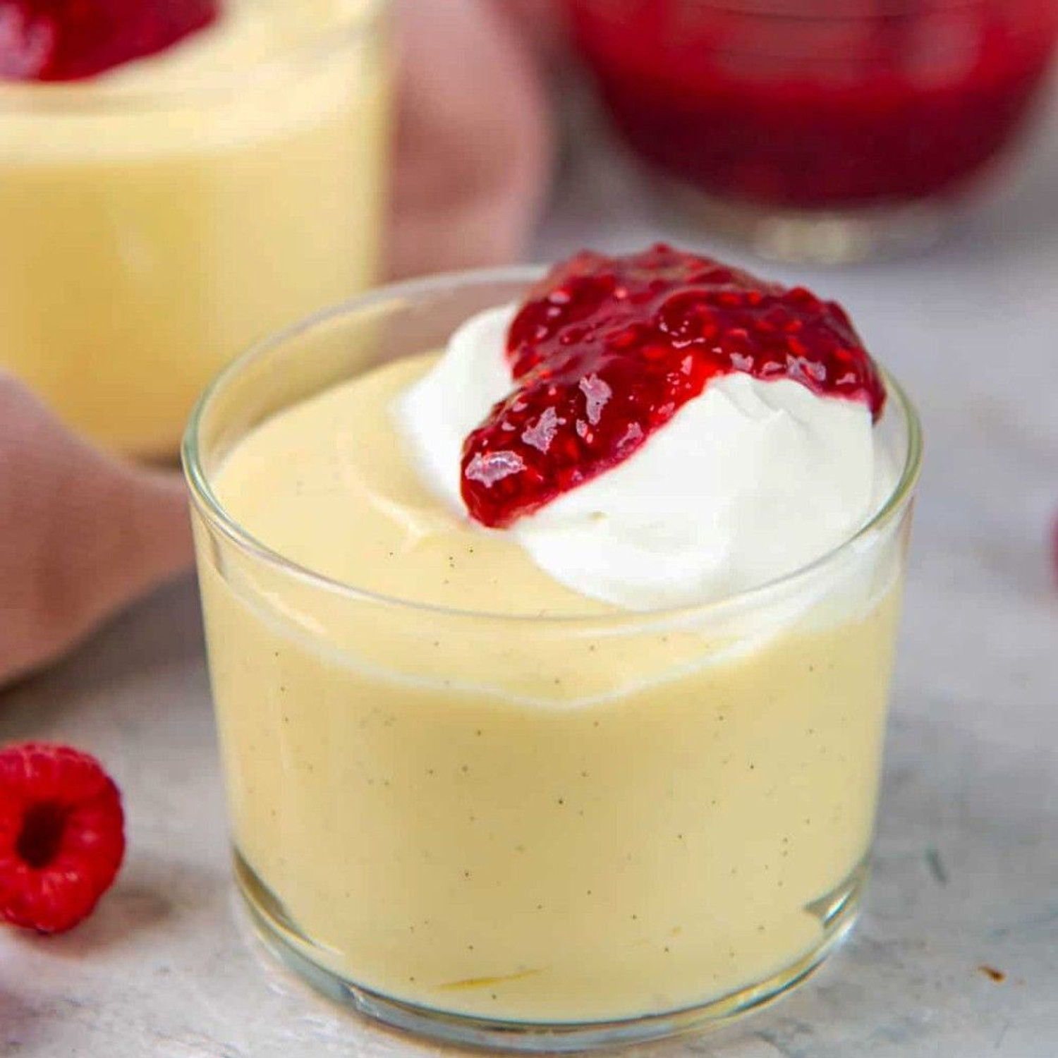 Image of Brew Lab Vanilla Flavor Custard Powder | For Fruit Custard, Milkshake ,Pudding & Desserts 250 g