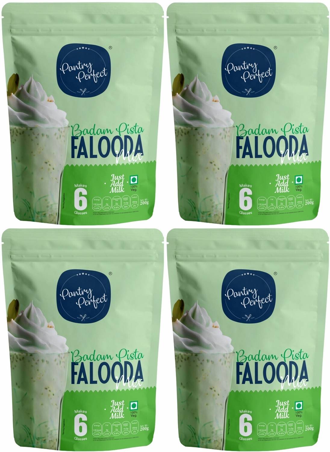 Pantry Perfect Badam Pista Falooda Mix I Premium I Instant Falooda Mix | Easy to Prepare 800 g