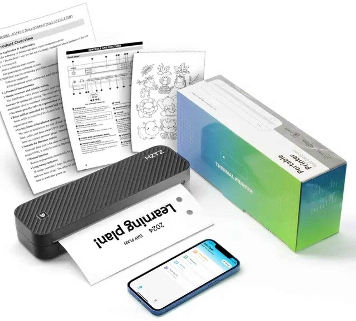 Image of HZTZ A4DY ( 8 Inch ) A4 Size Thermal Printer Thermal Receipt Printer