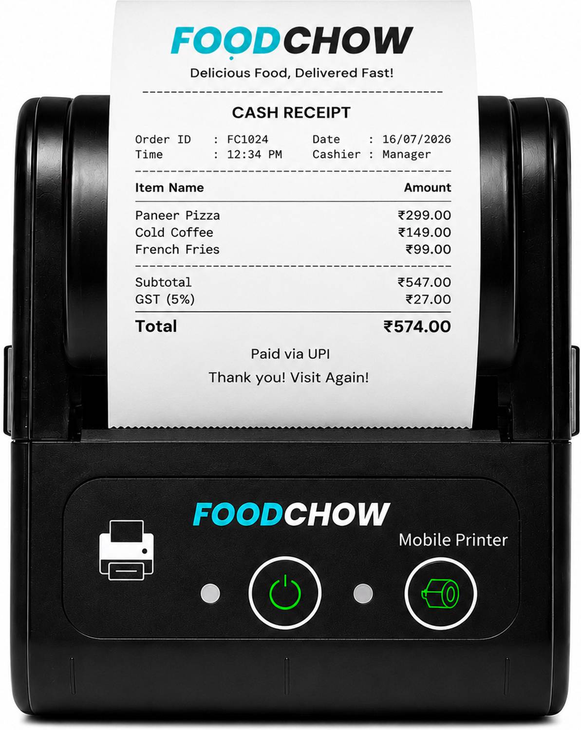 FoodChow 58mm Billing Printer Machine - Image 1