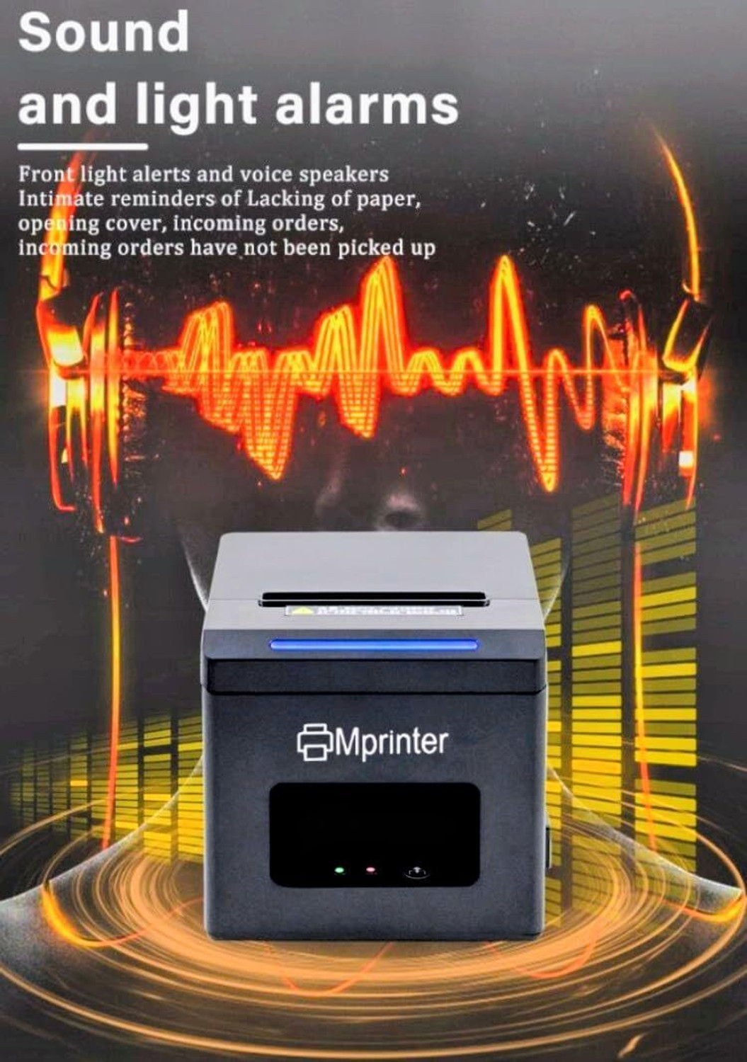 Image of Mprinter R80A 80mm 3 Inch Advanced Thermal Receipt Printer with Auto Cutter Thermal Receipt Printer