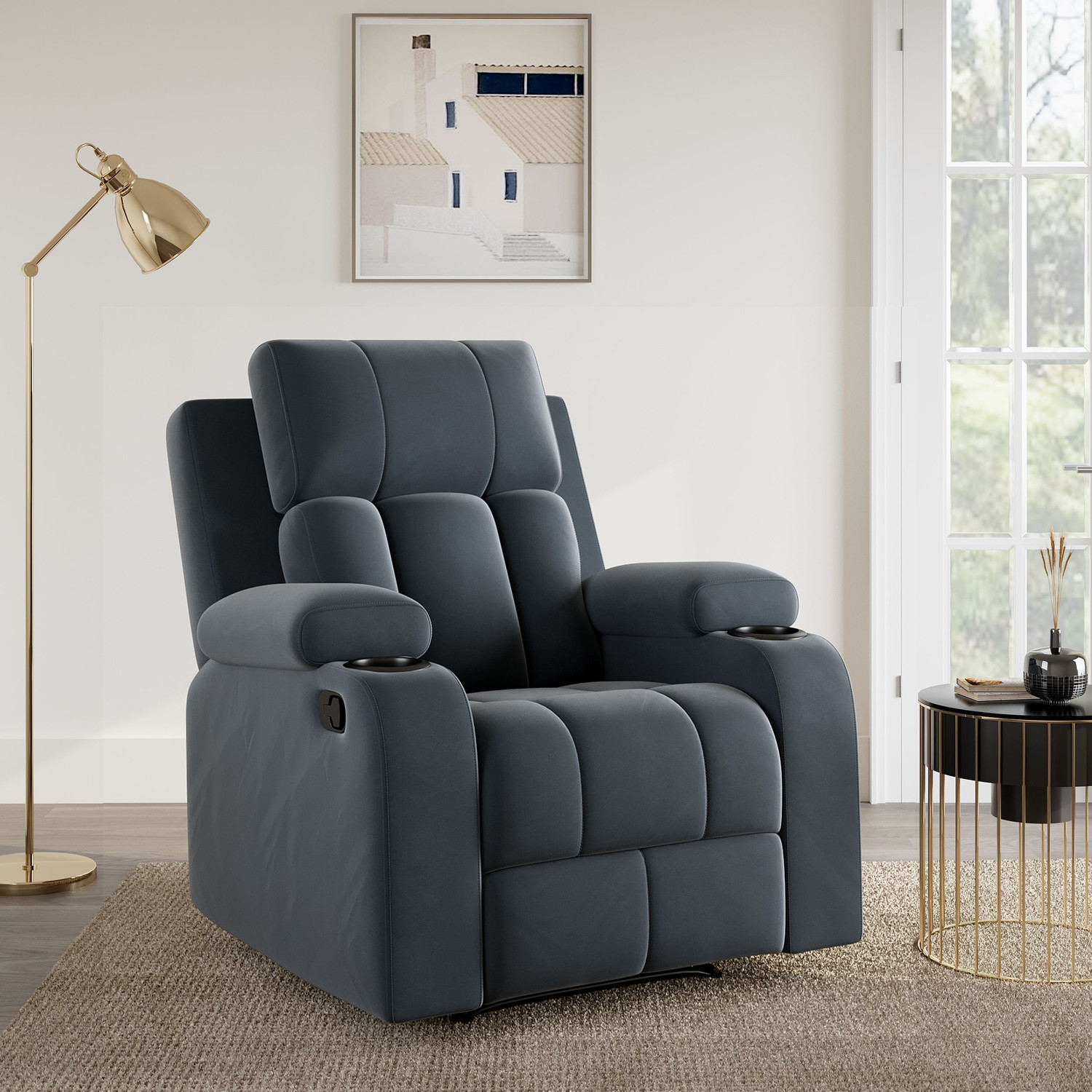 Image of SNUZSPACE Fabric Manual Recliner