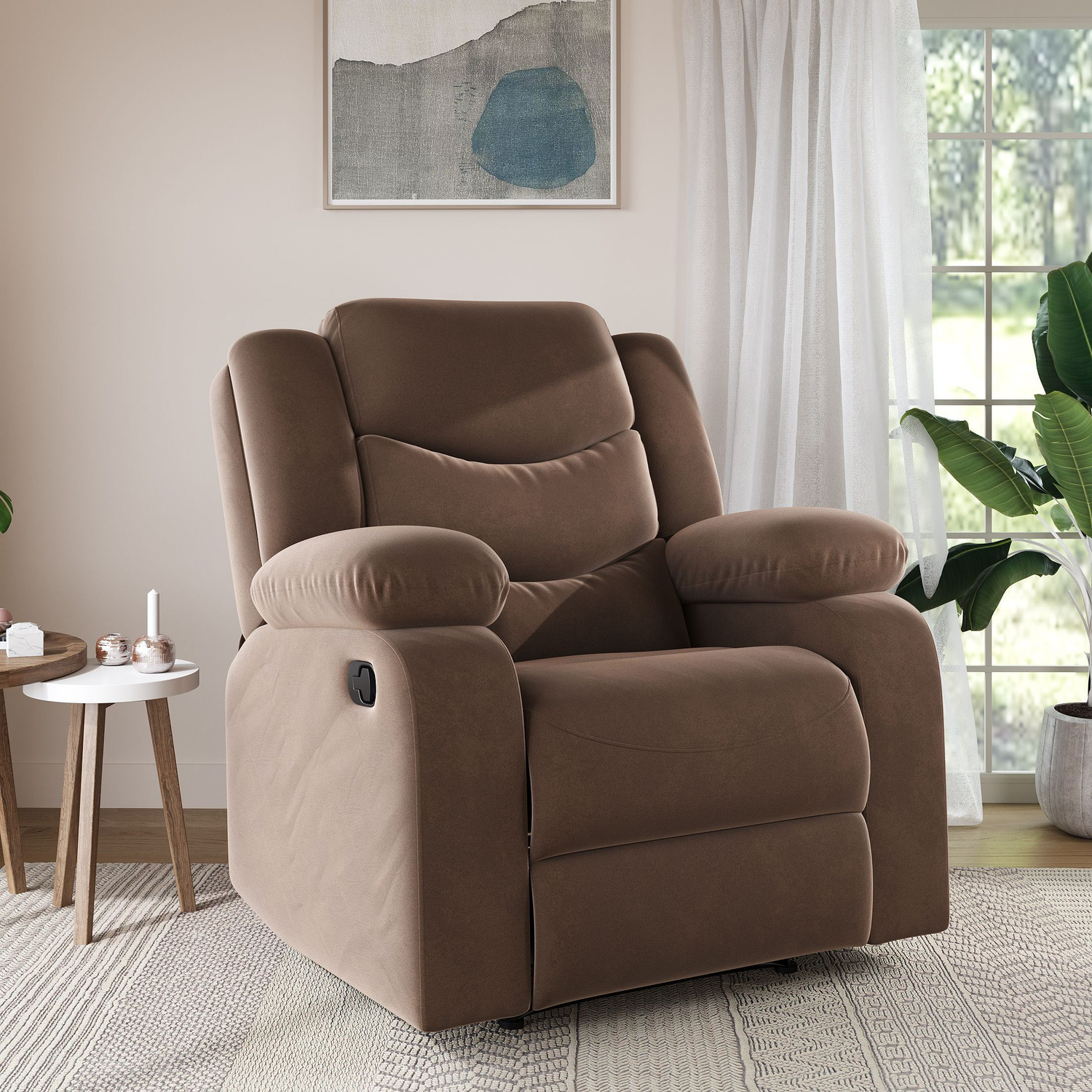 Image of SNUZSPACE Fabric Manual Recliner