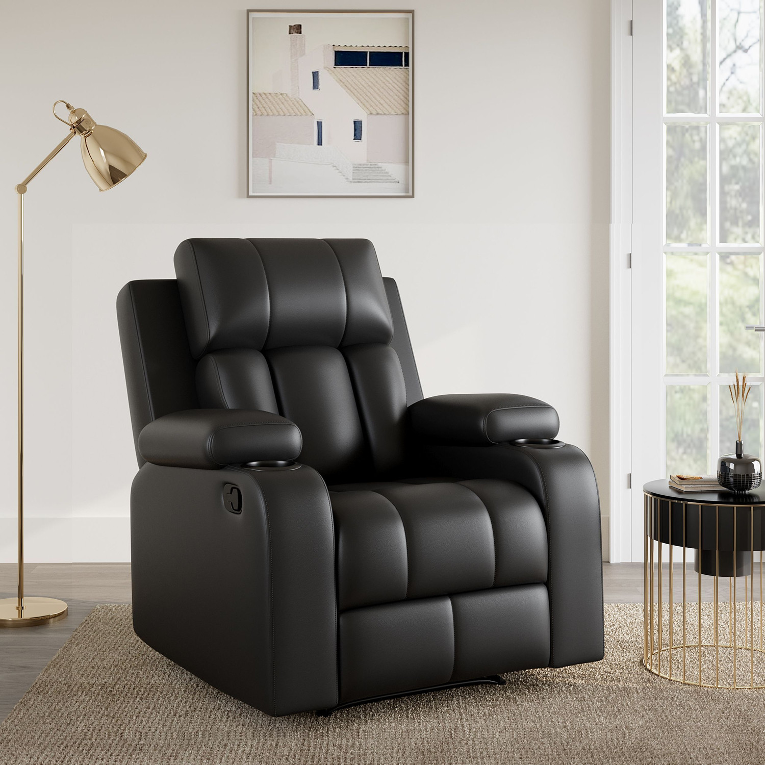 Image of SNUZSPACE Leatherette Manual Recliner
