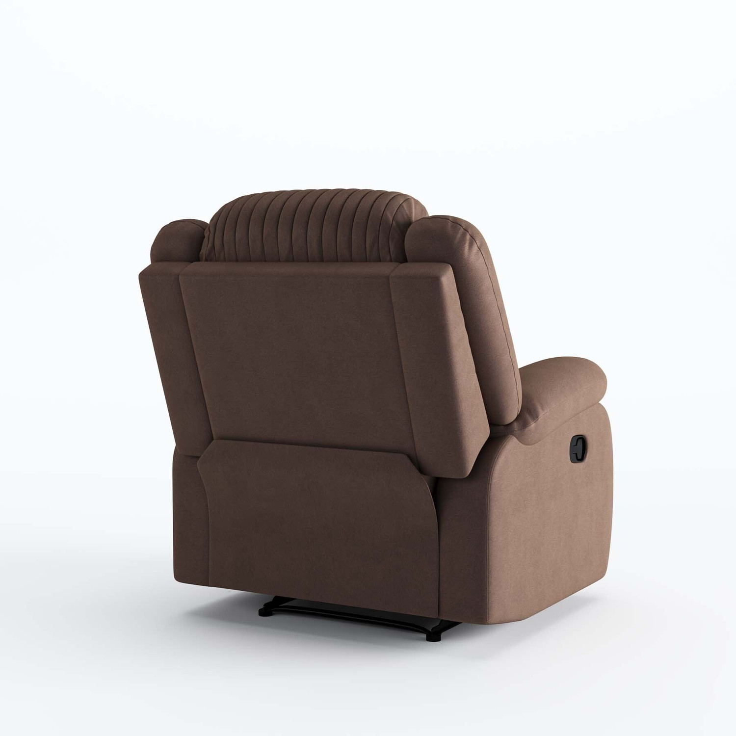 Image of Atharv Homes Fabric Manual Recliner (Finish Color - Brown, DIY(Do-It-Yourself))