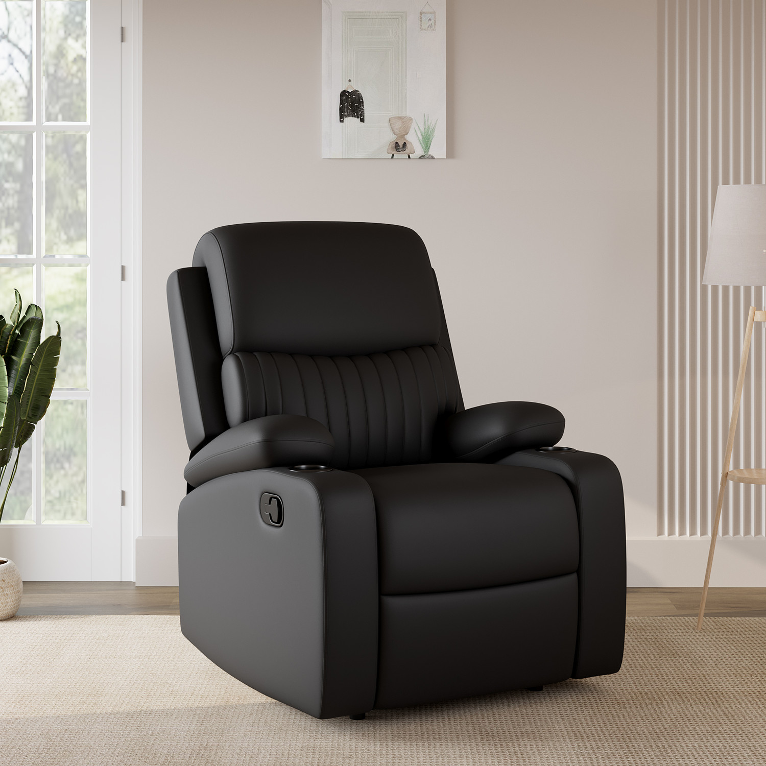 Image of Flipkart Perfect Homes Leatherette Manual Recliner