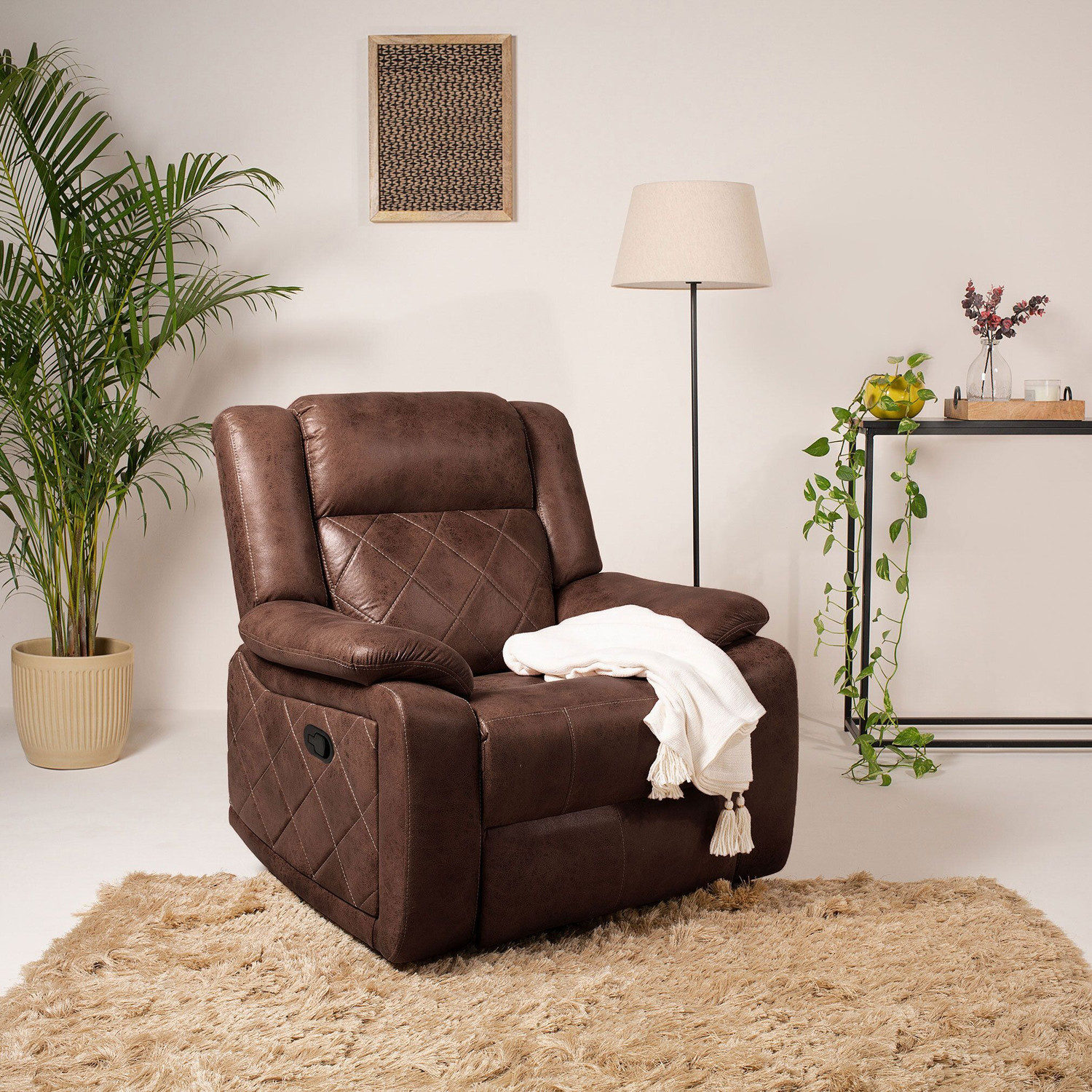 Image of softland Fabric Manual Recliner