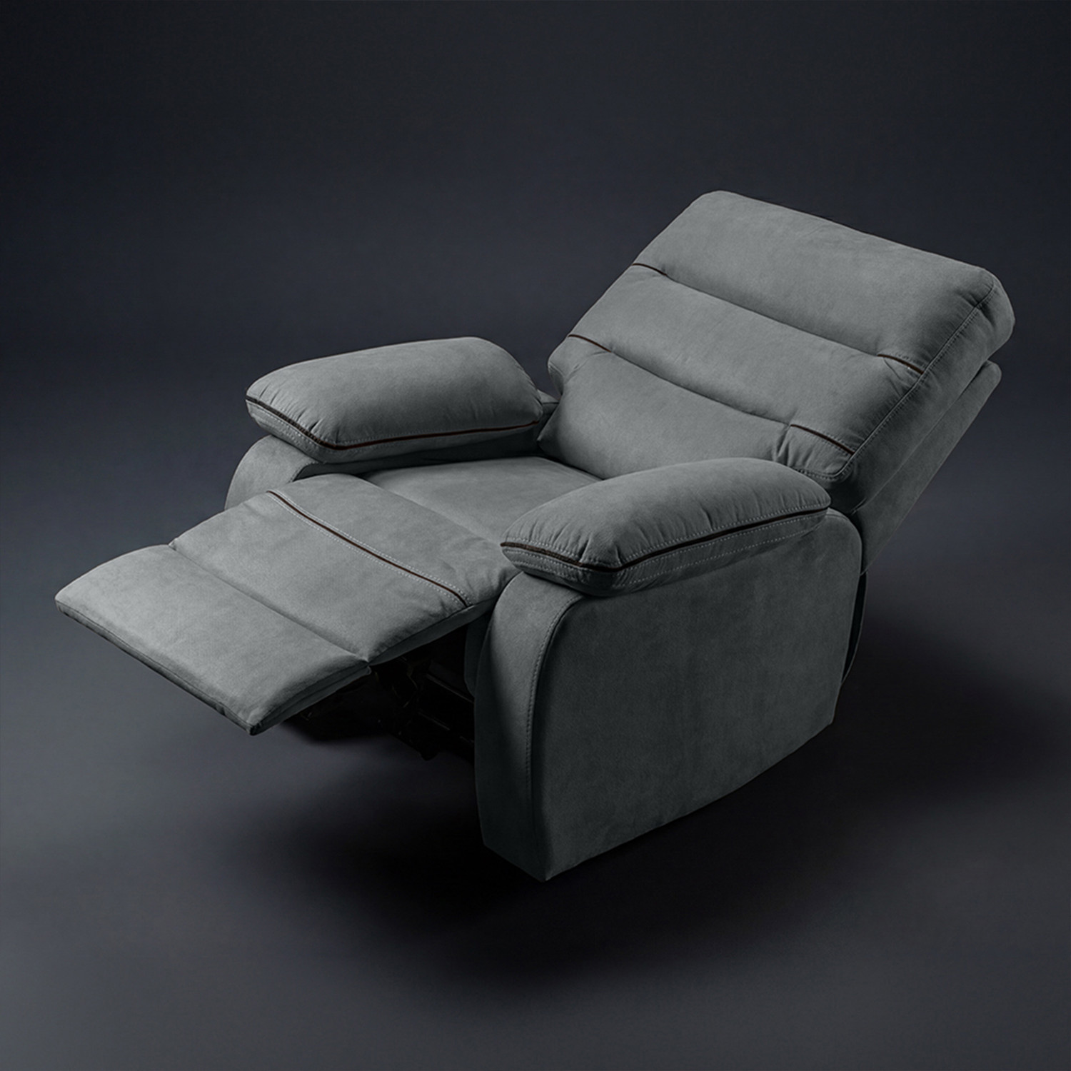 Image of Duroflex Avalon Grande - 3 Recline Modes with 3-Zone Back Support Fabric Manual Recliner