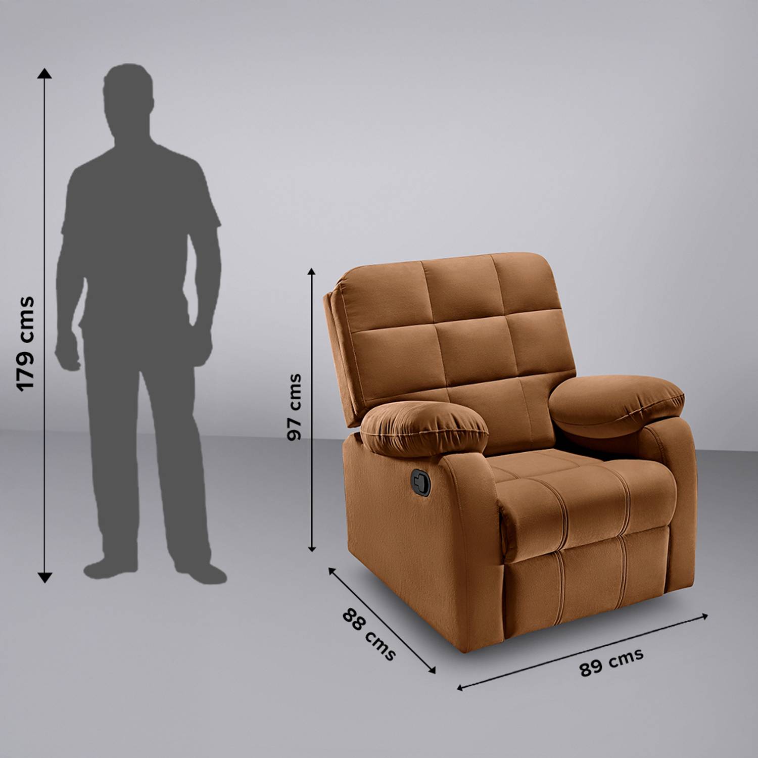 Sleepyhead RX5 Single Seater Manual Recliner - Image 3