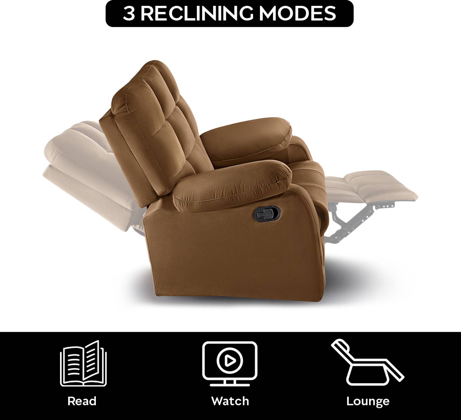 Sleepyhead RX5 Single Seater Manual Recliner - Image 5