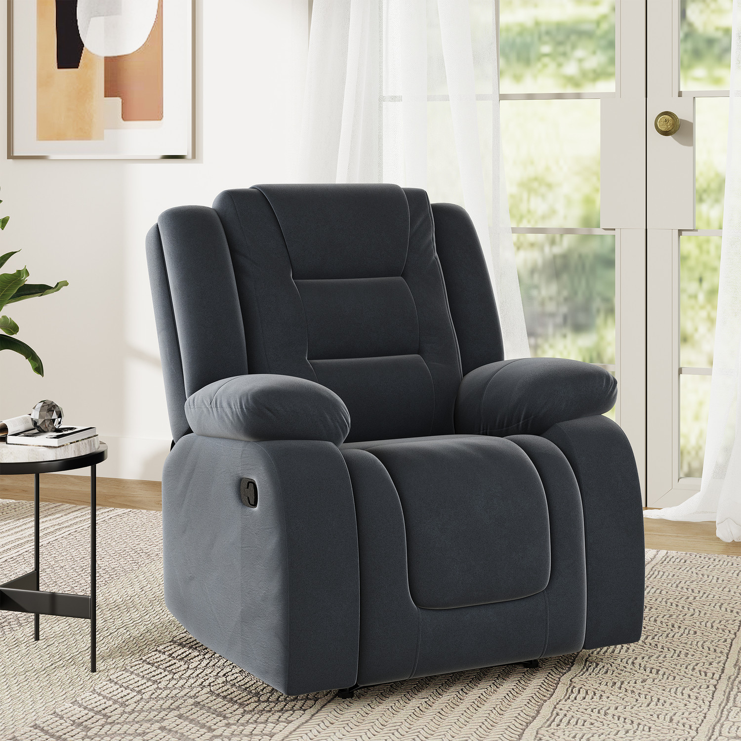 Image of Flipkart Perfect Homes Fabric Manual Recliner