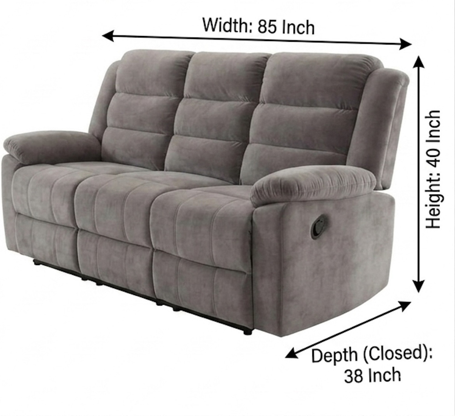 Image of craftrees Fabric Manual Recliner