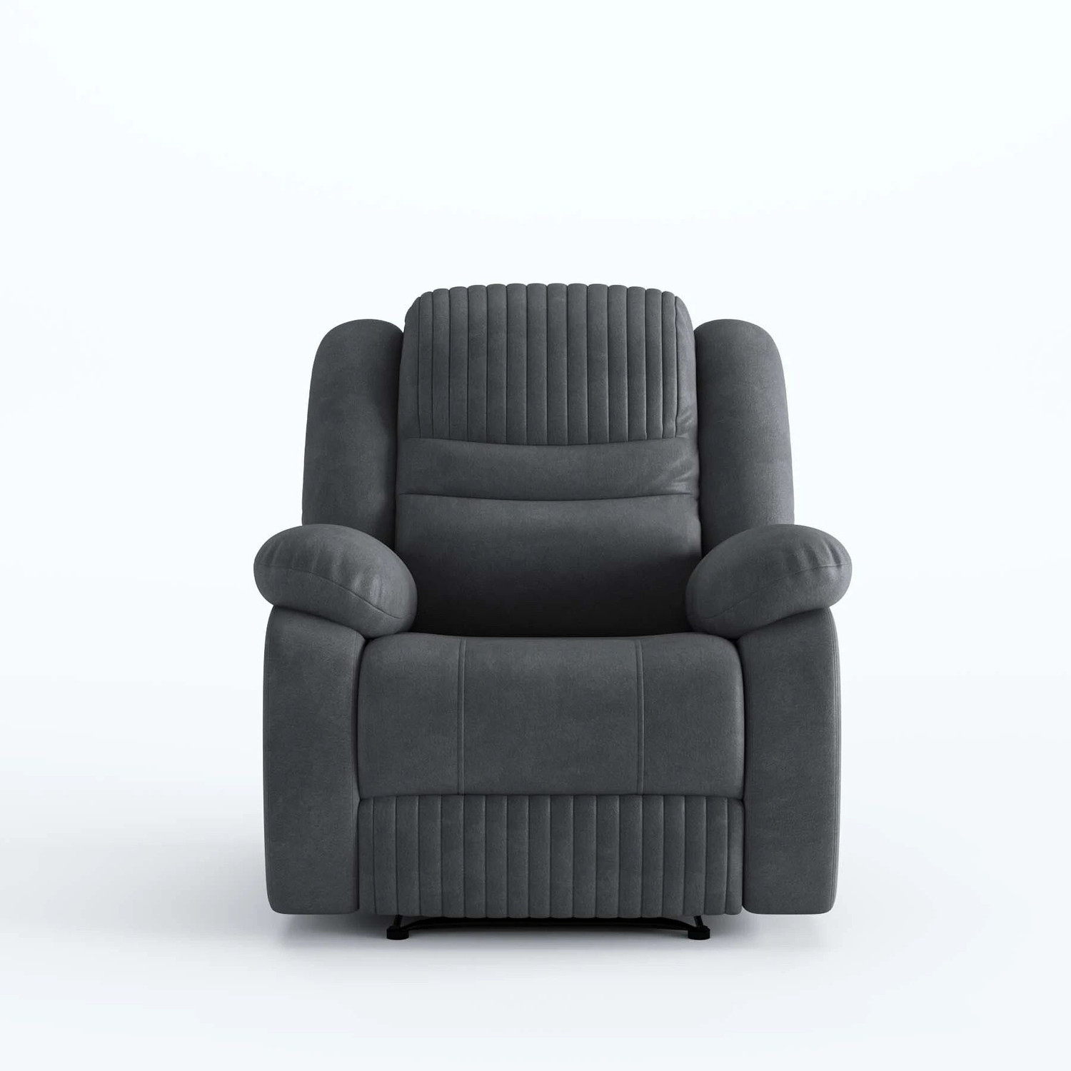 Image of Atharv Homes Fabric Manual Recliner (Finish Color - Grey, DIY(Do-It-Yourself))
