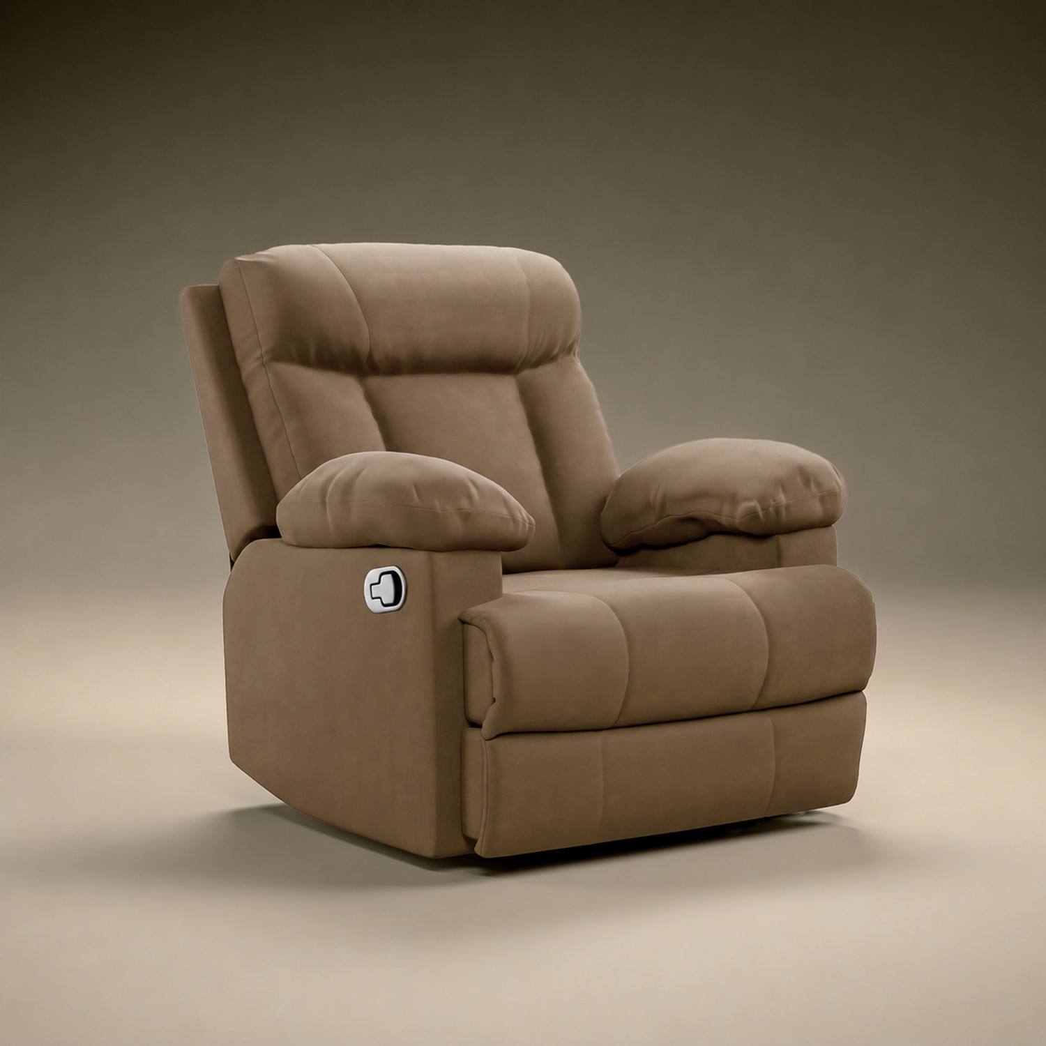 Image of GREEN SOUL Cloud Single Seater Recliner Relax (R1) Oversized Leg Rest Fabric Manual Recliner