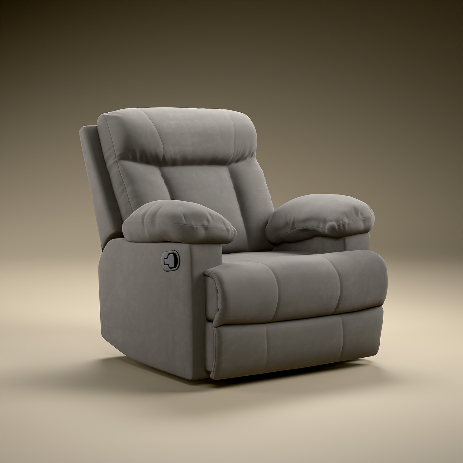 Image of GREEN SOUL Cloud Single Seater Recliner Relax (R1) Oversized Leg Rest Fabric Manual Recliner