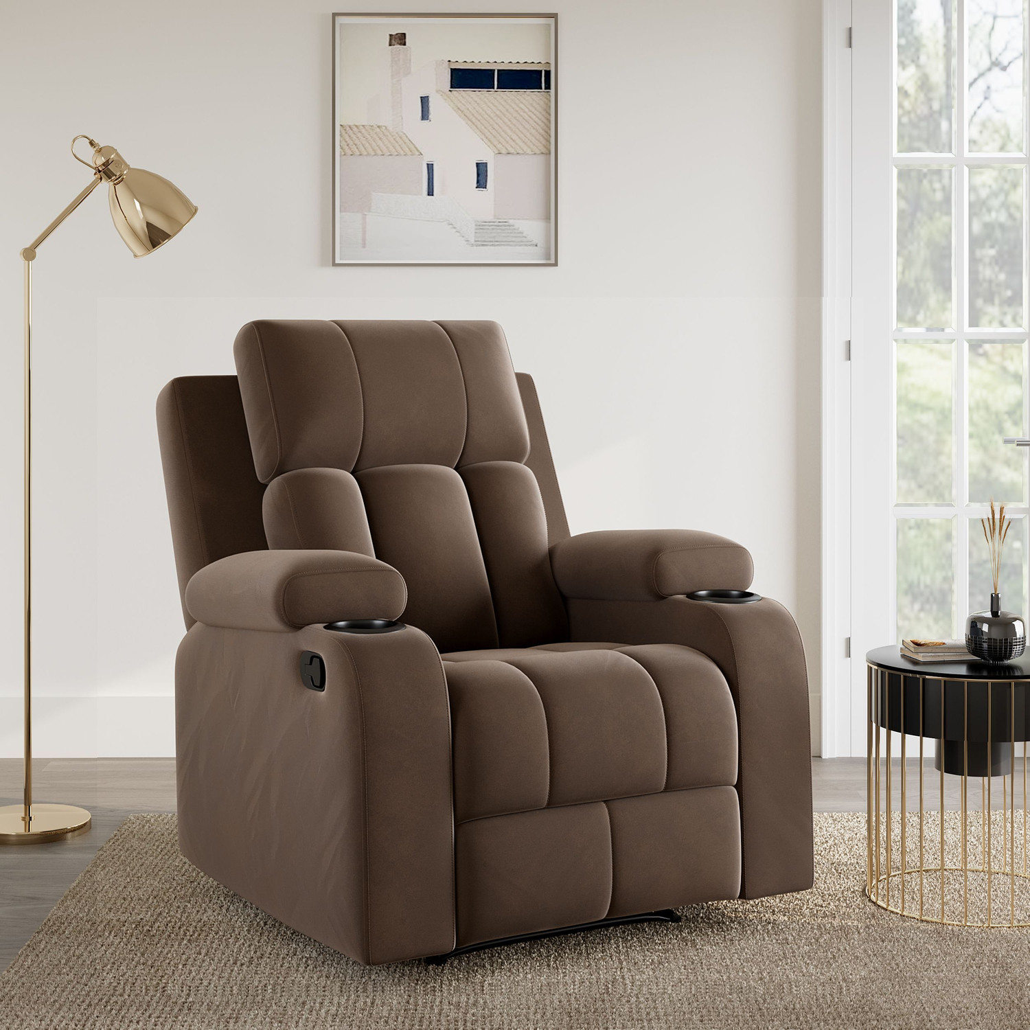Image of SNUZSPACE Fabric Manual Recliner