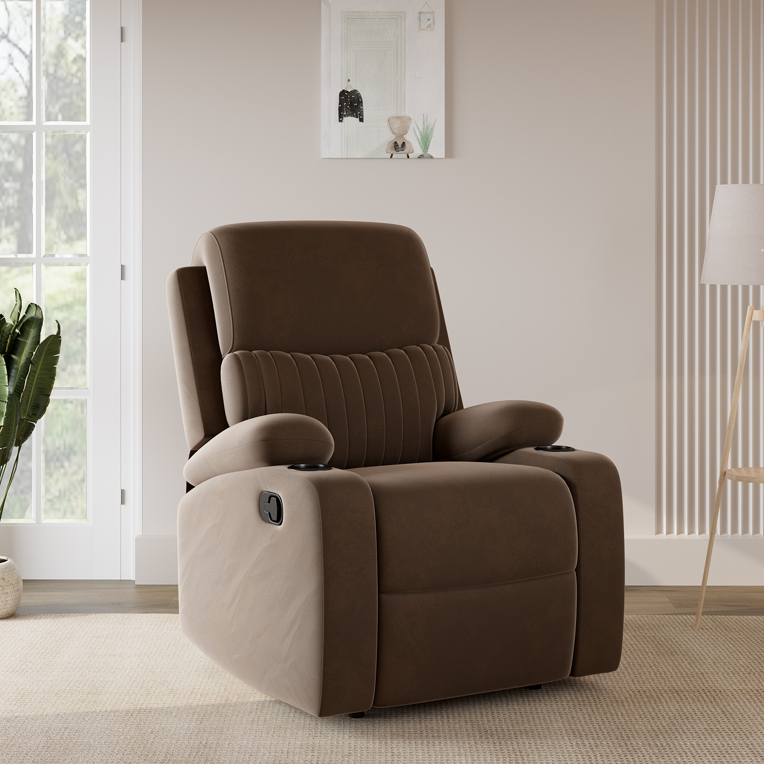 Image of Flipkart Perfect Homes Fabric Manual Recliner