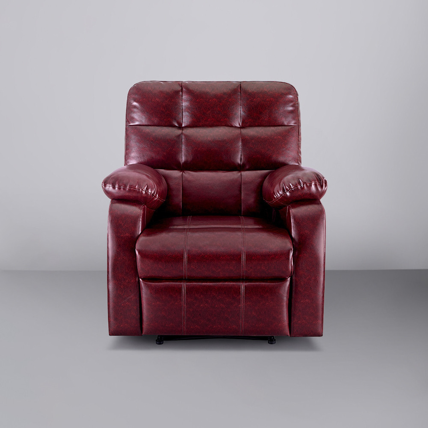Image of Sleepyhead RX5 Designed by Duroflex - Single Seater Durable Spring Support Leatherette Manual Recliner