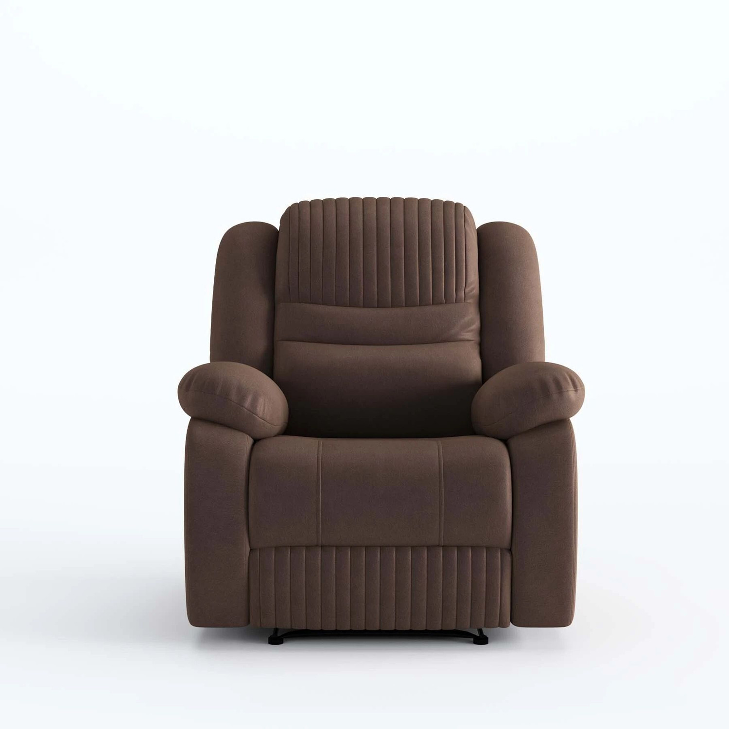 Image of Atharv Homes Fabric Manual Recliner (Finish Color - Brown, DIY(Do-It-Yourself))