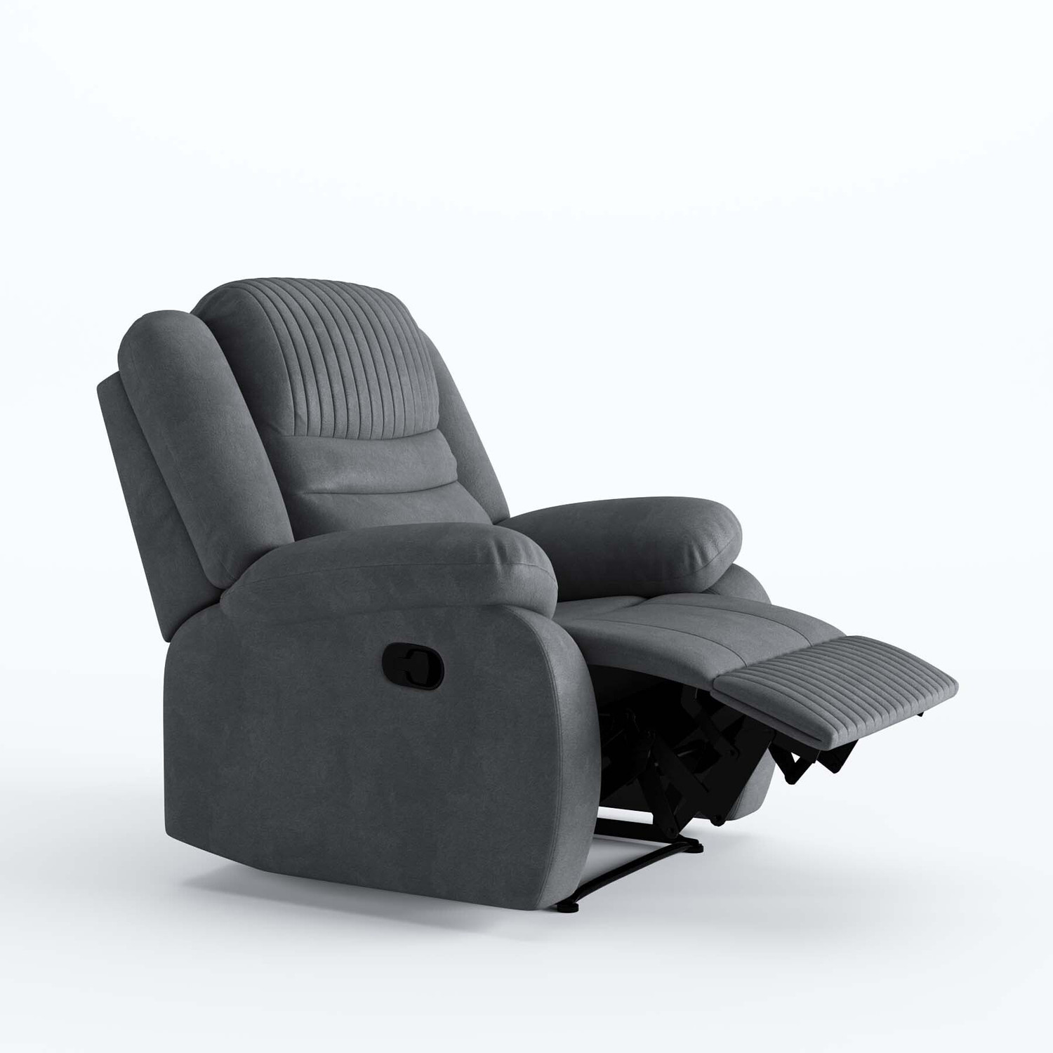 Image of Atharv Homes Fabric Manual Recliner (Finish Color - Grey, DIY(Do-It-Yourself))