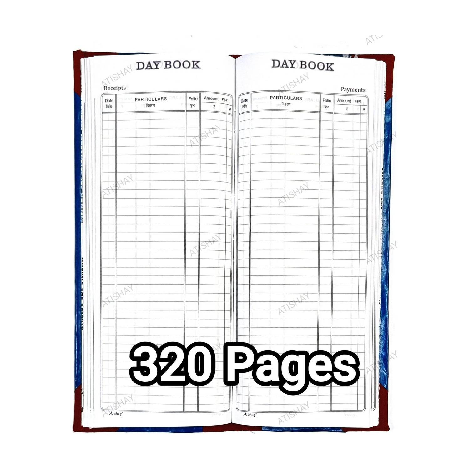 atishay ATISHAY DAY BOOK, 34*14cm,Hard Red Pvc Binding-320 Pages DAY BOOK, 34*14cm,Hard Red Pvc Binding-320 Pages 1-Part Day book