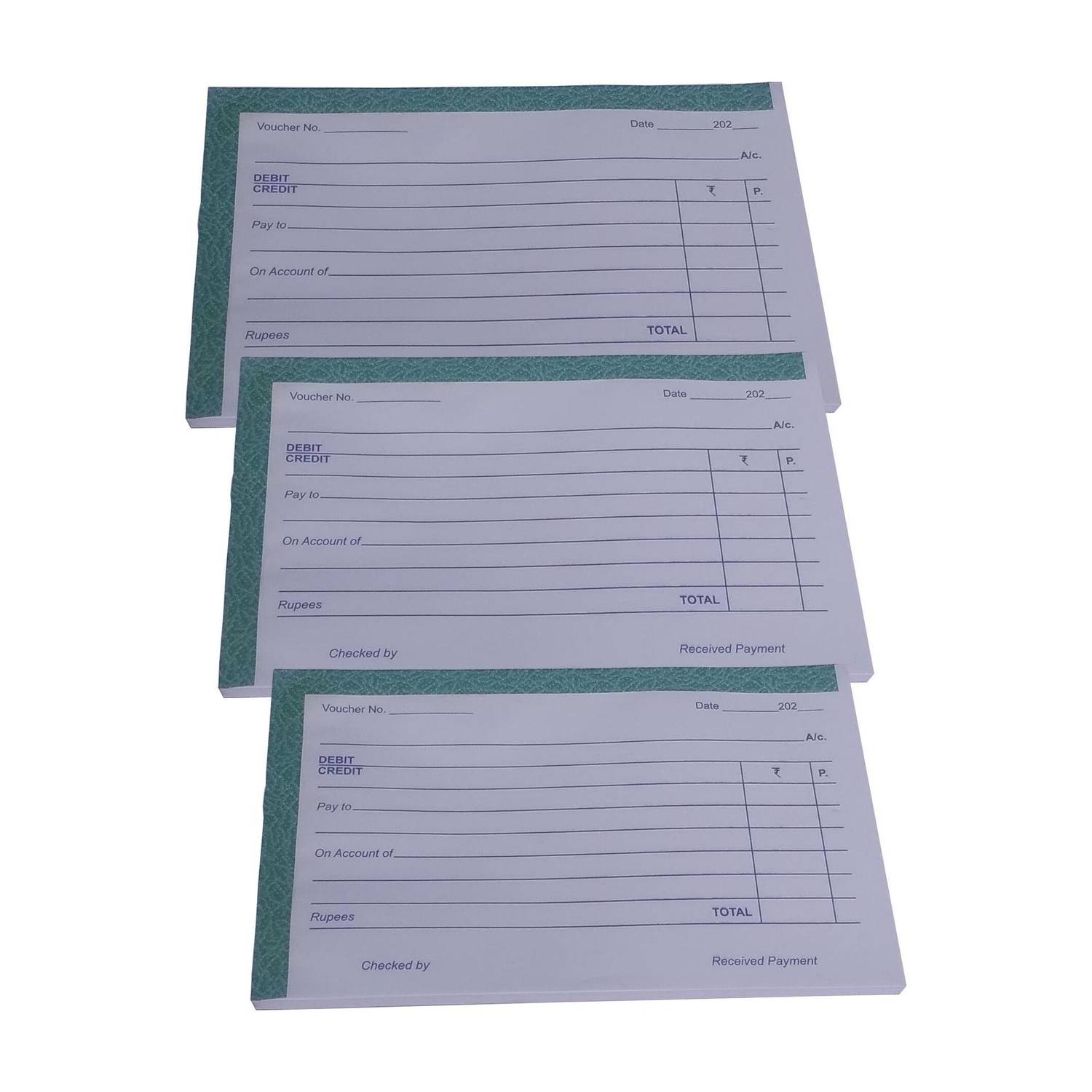 Accounts Voucher Book 100 Pages 3 PCS Voucher Book 100 Pages 3 Pcs 100-Part voucher voucher book