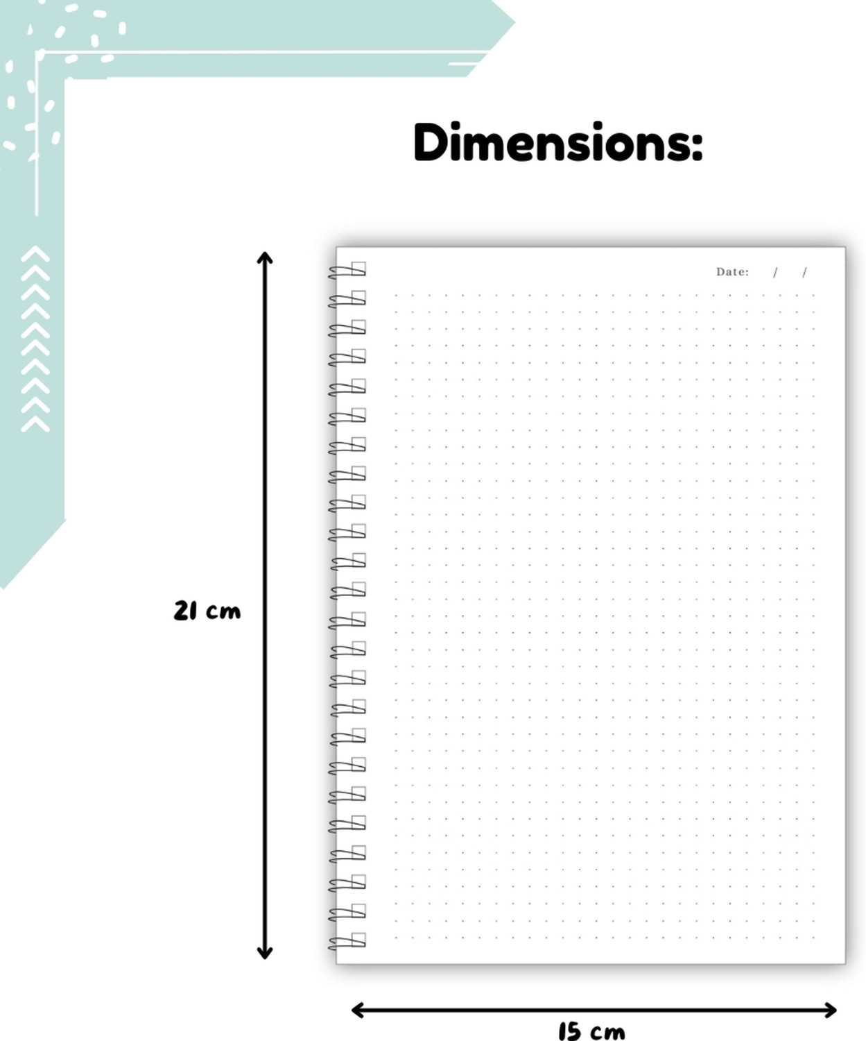 Image of ASVA Journal Dot Grid 140 Pages A5 Notebook Dotted 140 Pages
